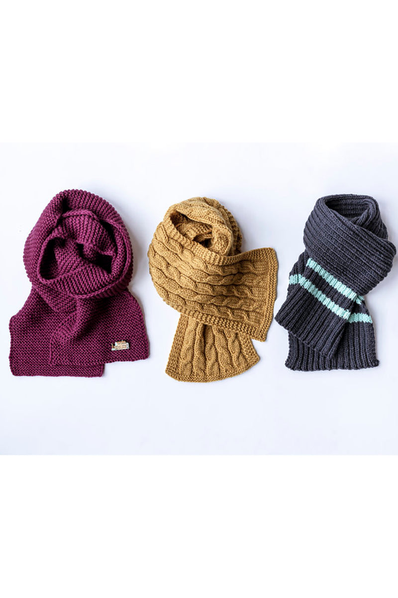 Kelbourne Woolens Building Blocks Scarf Pattern Collection - Intermediate Knitting Patterns - Instant PDF Download