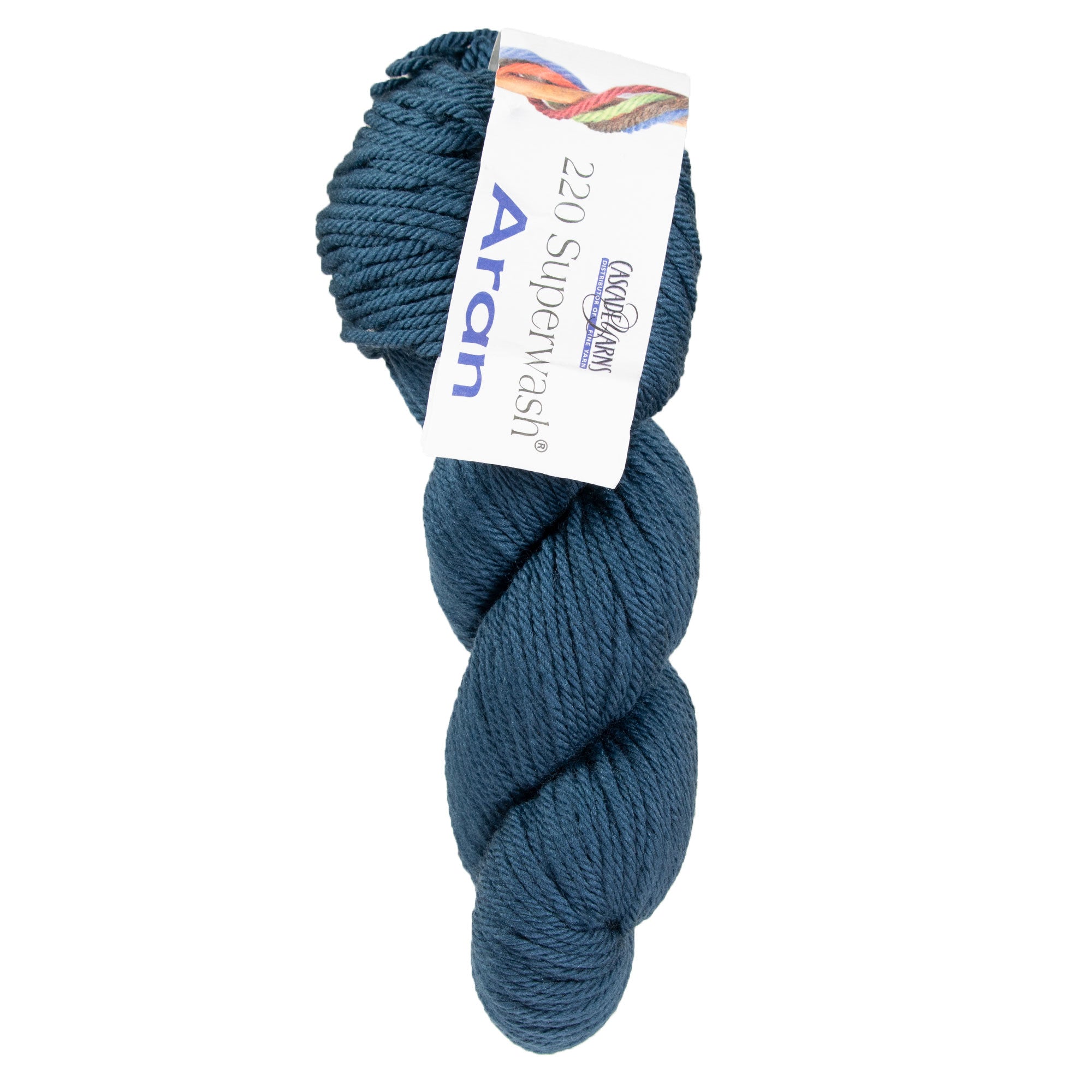 Cascade Yarns 220 Superwash Aran Yarn - 1999 Majolica Blue: Soft & Versatile Wool Yarn for Quick Projects
