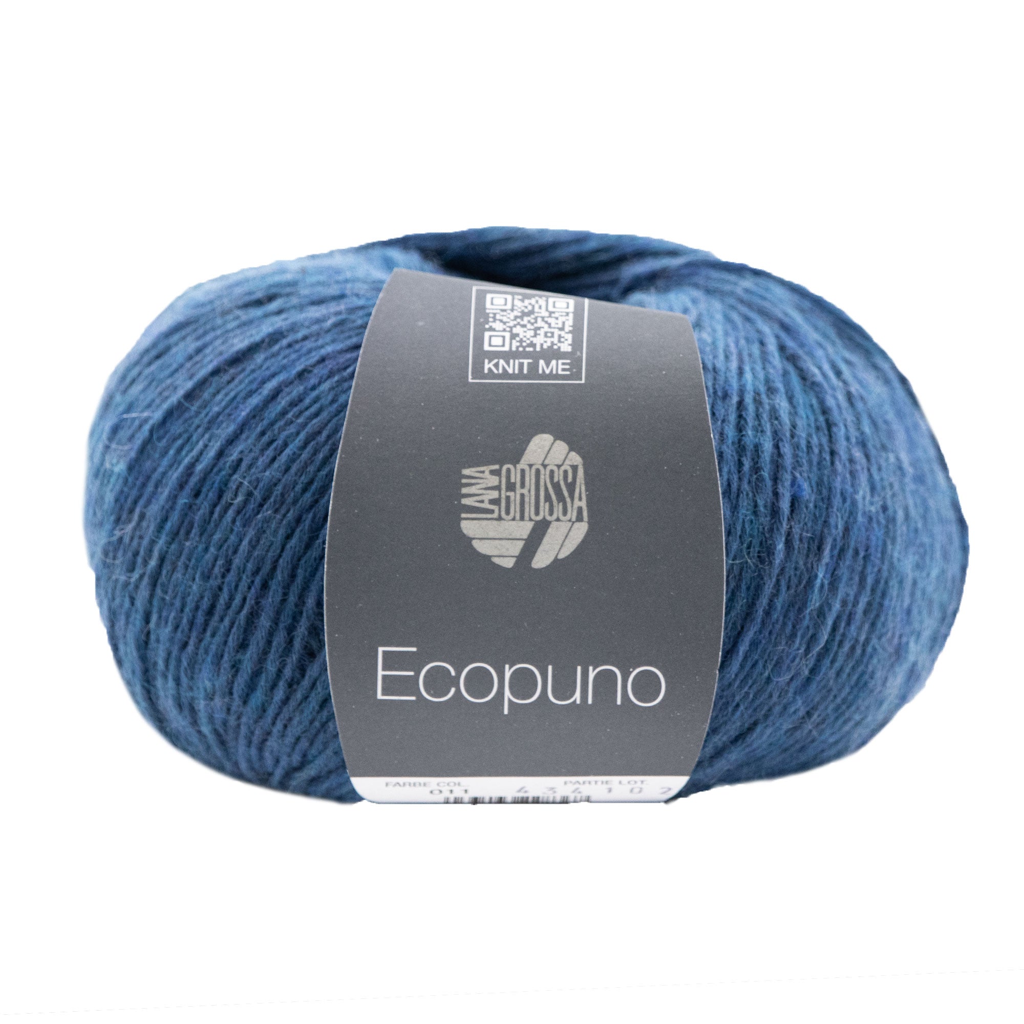 Lana Grossa Ecopuno Luxury Yarn - 011 Sapphire Blue for All - Season Crafting