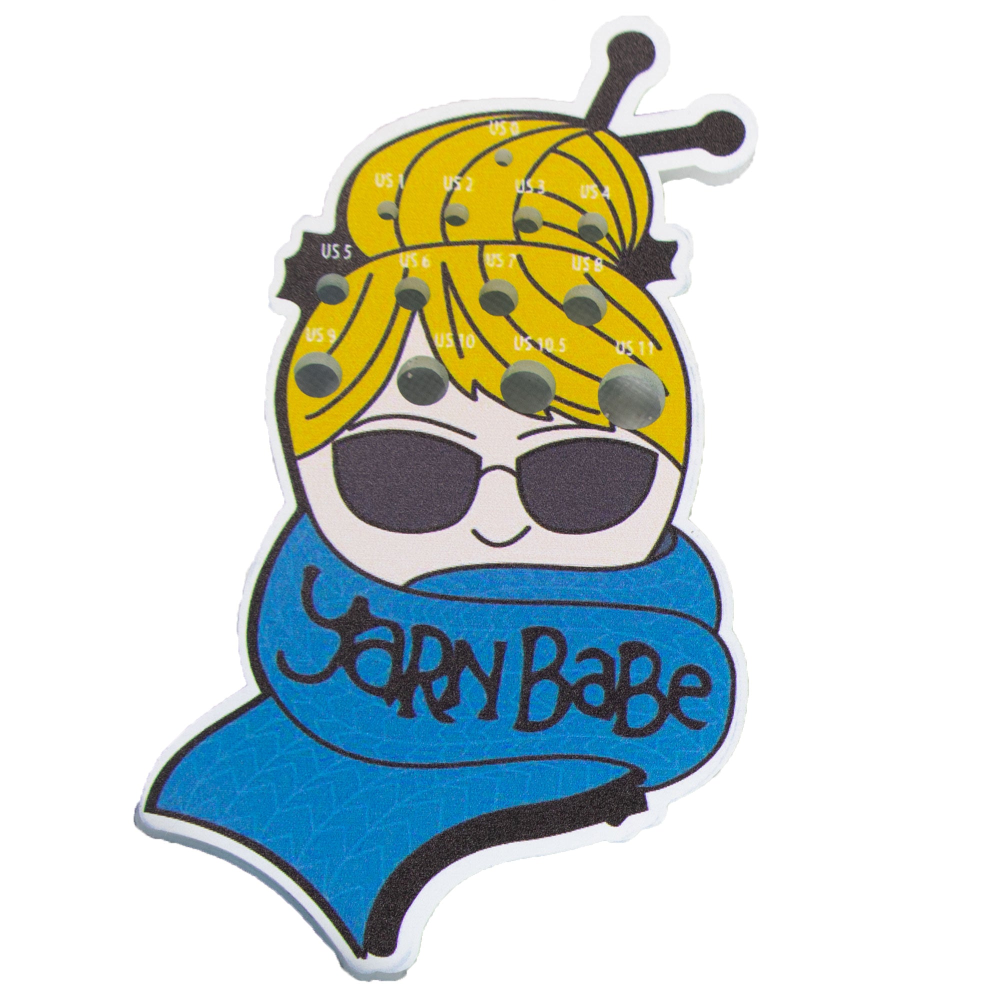 Hot! Jimmy Beans Wool Yarn Babe Blue Scarf Needle Gauge