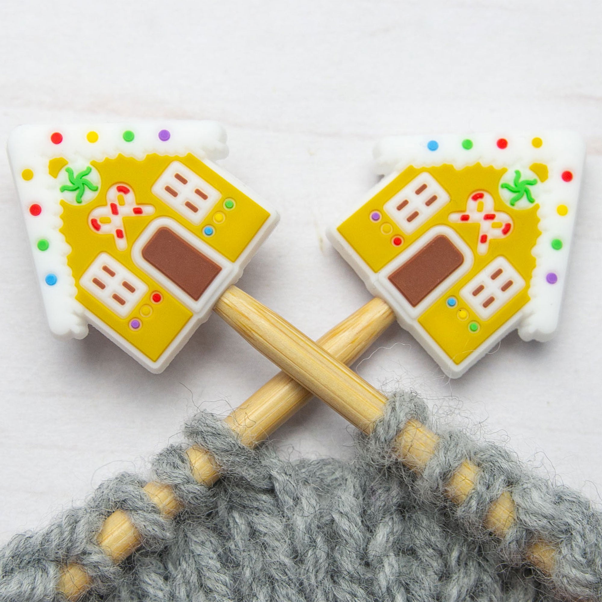 Fox & Pine Stitches Adorable Gingerbread House Stitch Stoppers/Point Protectors
