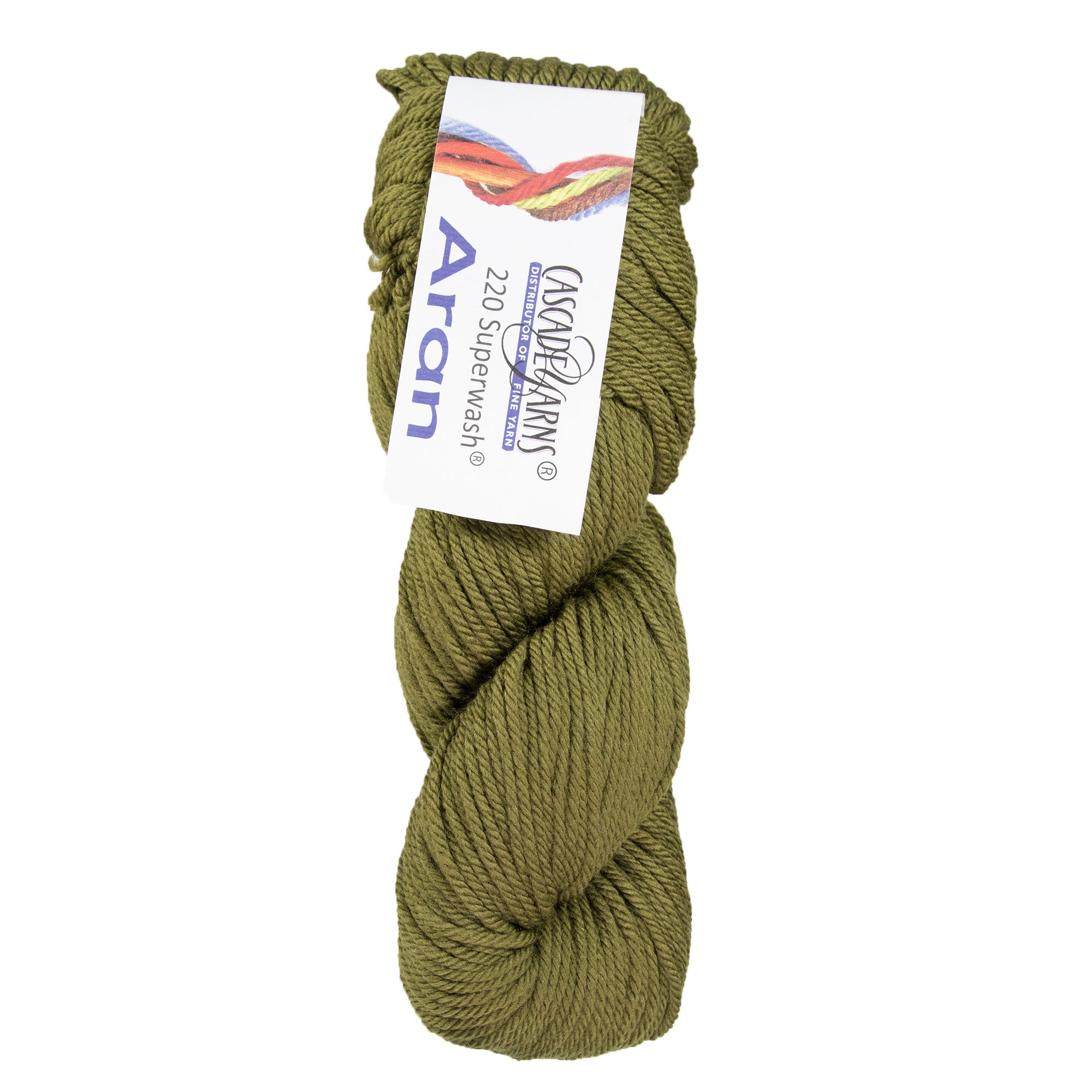 Cascade Yarns 220 Superwash Aran Yarn - Ideal for Quick Knitting Projects, 0202 Fir Green