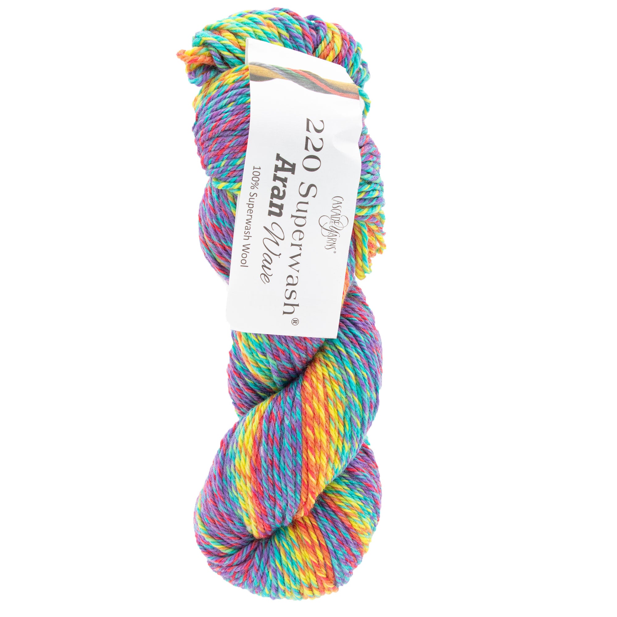 Cascade Yarns 220 Superwash Aran Wave Yarn - 113 Unicorn: Color - Shifting Wonder