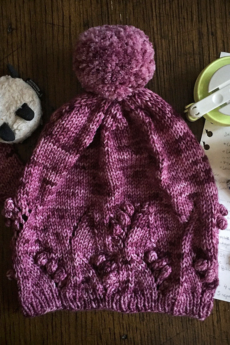 Justine Chenel Designs Patterns - Sparkling Pop & Fizz Beanie PDF Download - Adult S/M & M/L Sizes