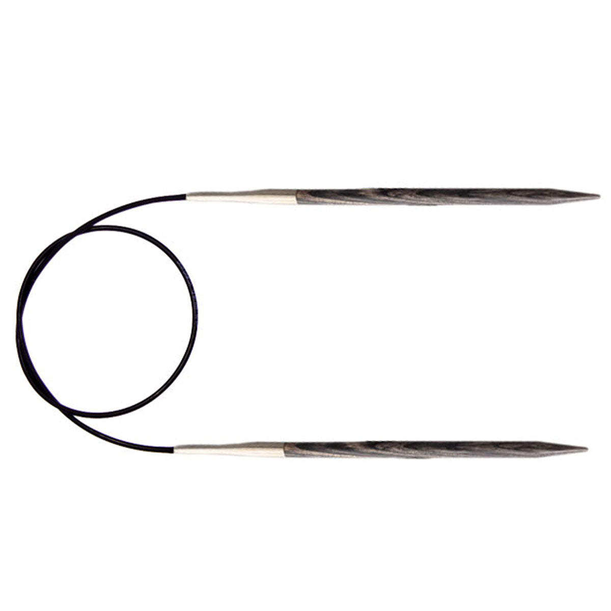 KnitPro Dreamz Fixed Circular Needles - US 7 - 40 - Vibrant Grey Onyx for Effortless Knitting