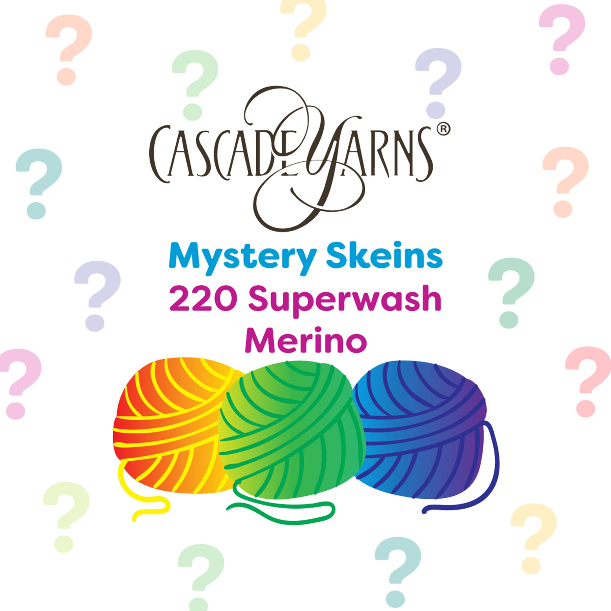 Cascade Yarns 220 Superwash Merino One-of-a-Kind Mystery Skein - Versatile Worsted-Weight Yarn