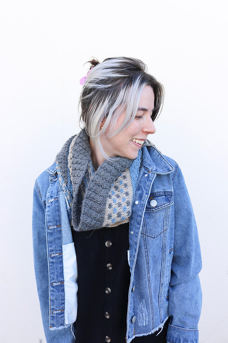 Jimmy Beans Wool SNYC Patterns - Exclusive Juniper Creek Cowl Knit Pattern - PDF Download