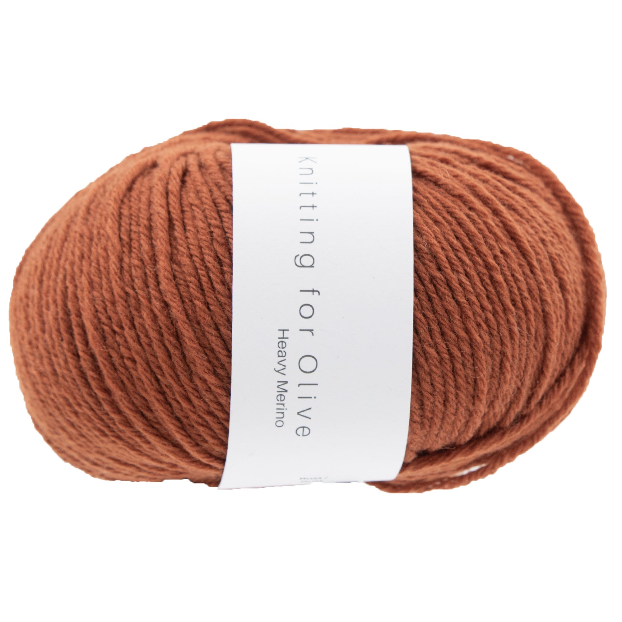 Knitting for Olive Premium Heavy Merino Yarn in Rust - Ideal for Durable Sweaters
