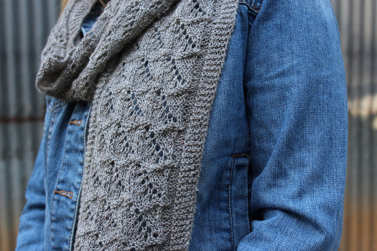 Justine Chenel Designs - Sensu Lace Scarf Knitting Pattern - Instant PDF Download