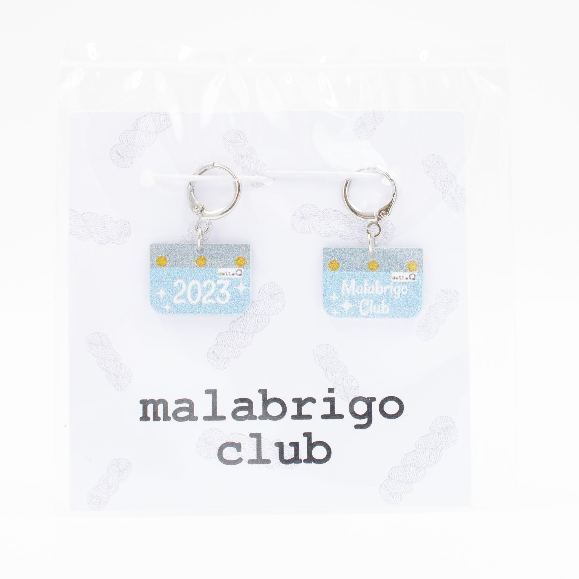 2023 Malabrigo Club Frost Blue Stitch Markers by Jimmy Beans Wool - Great Crafting Accessory
