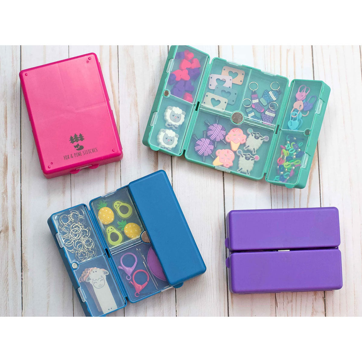 Fox & Pine Stitches Stylish Purple Notion Nooks for Crafting