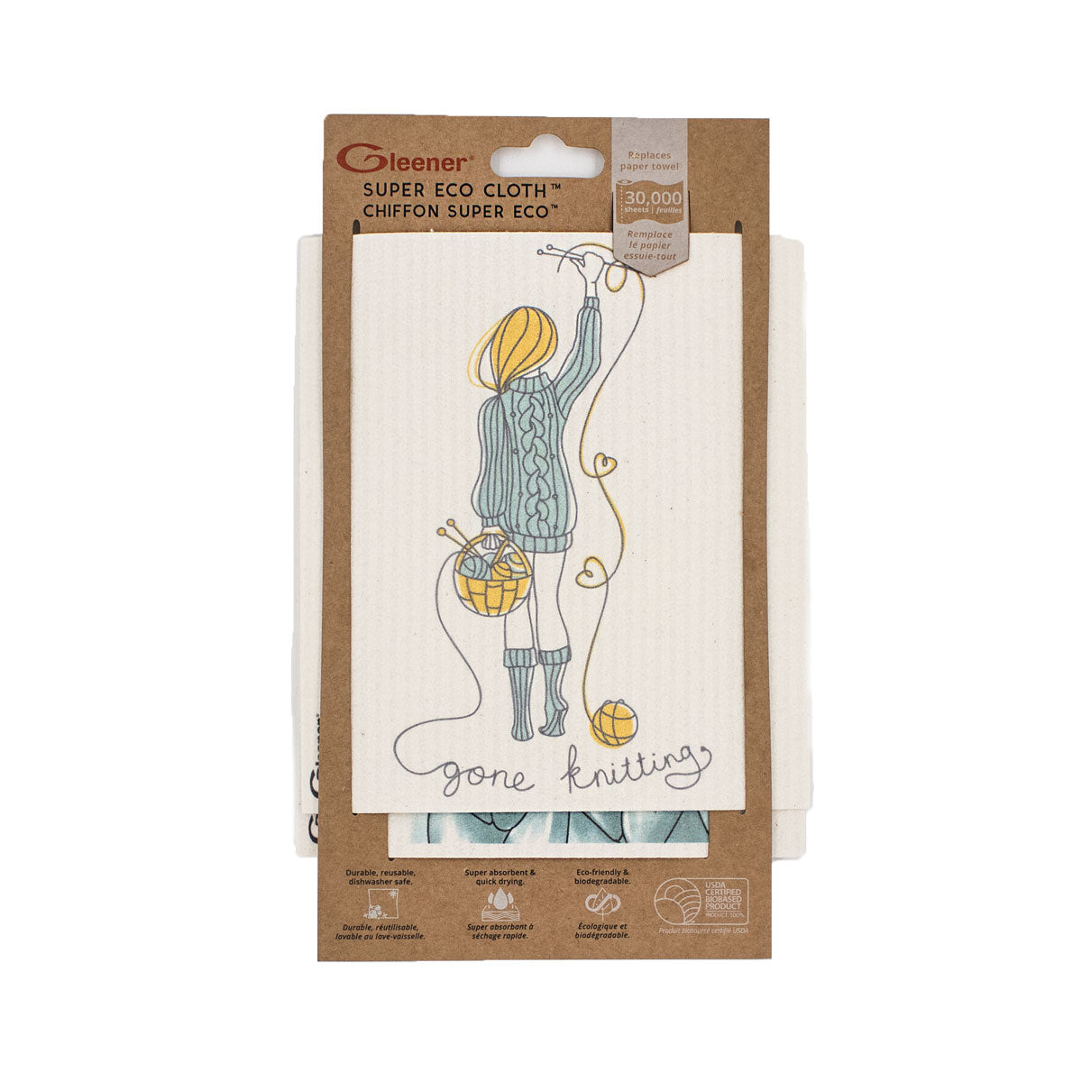 Gleener Super Eco-Friendly Yarn-Designed Cleaning Cloth - Say Goodbye to Knitting Hassles