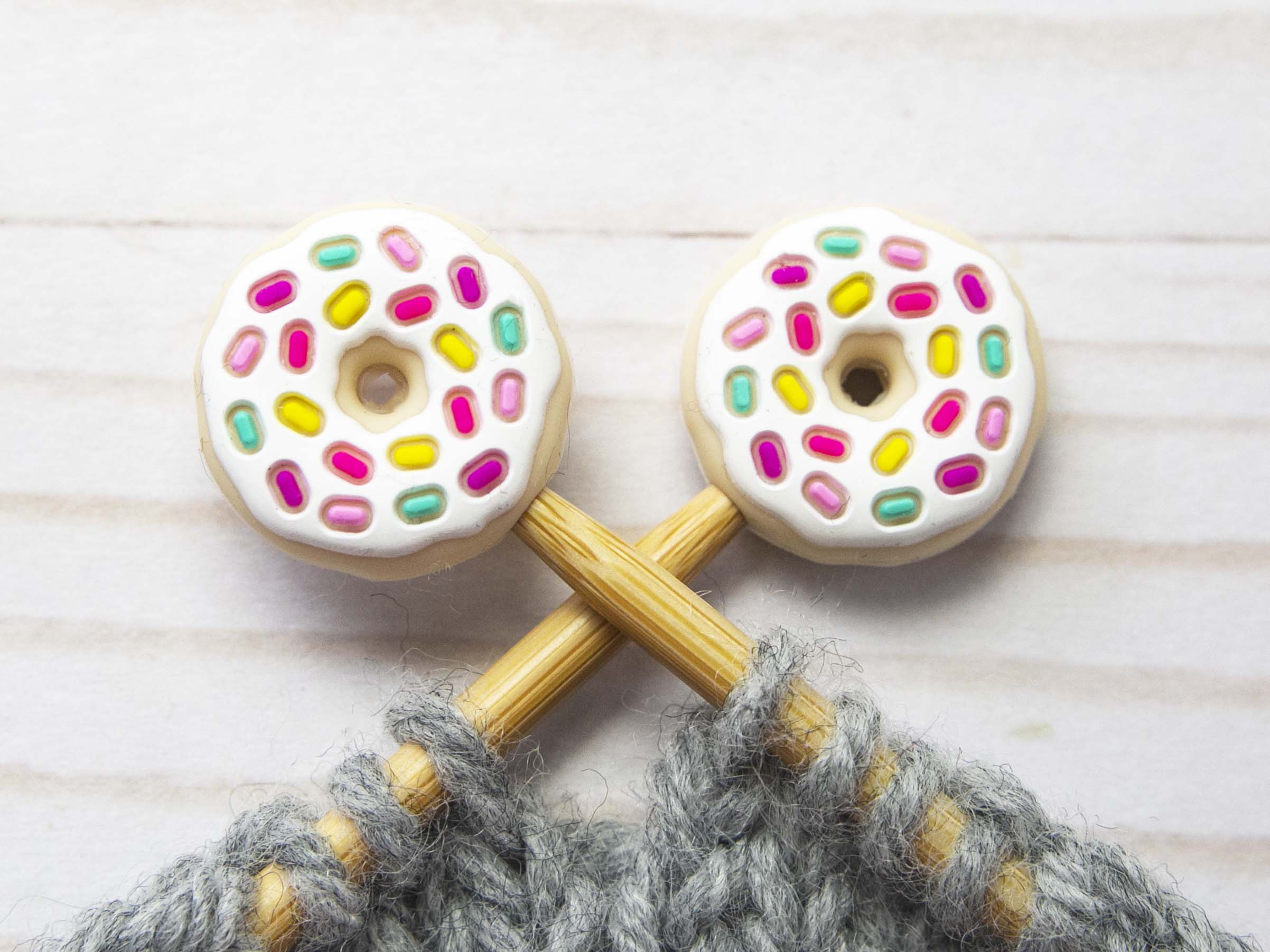 Fox & Pine Stitches Adorable Donut - Shaped Stitch Stoppers/Point Protector