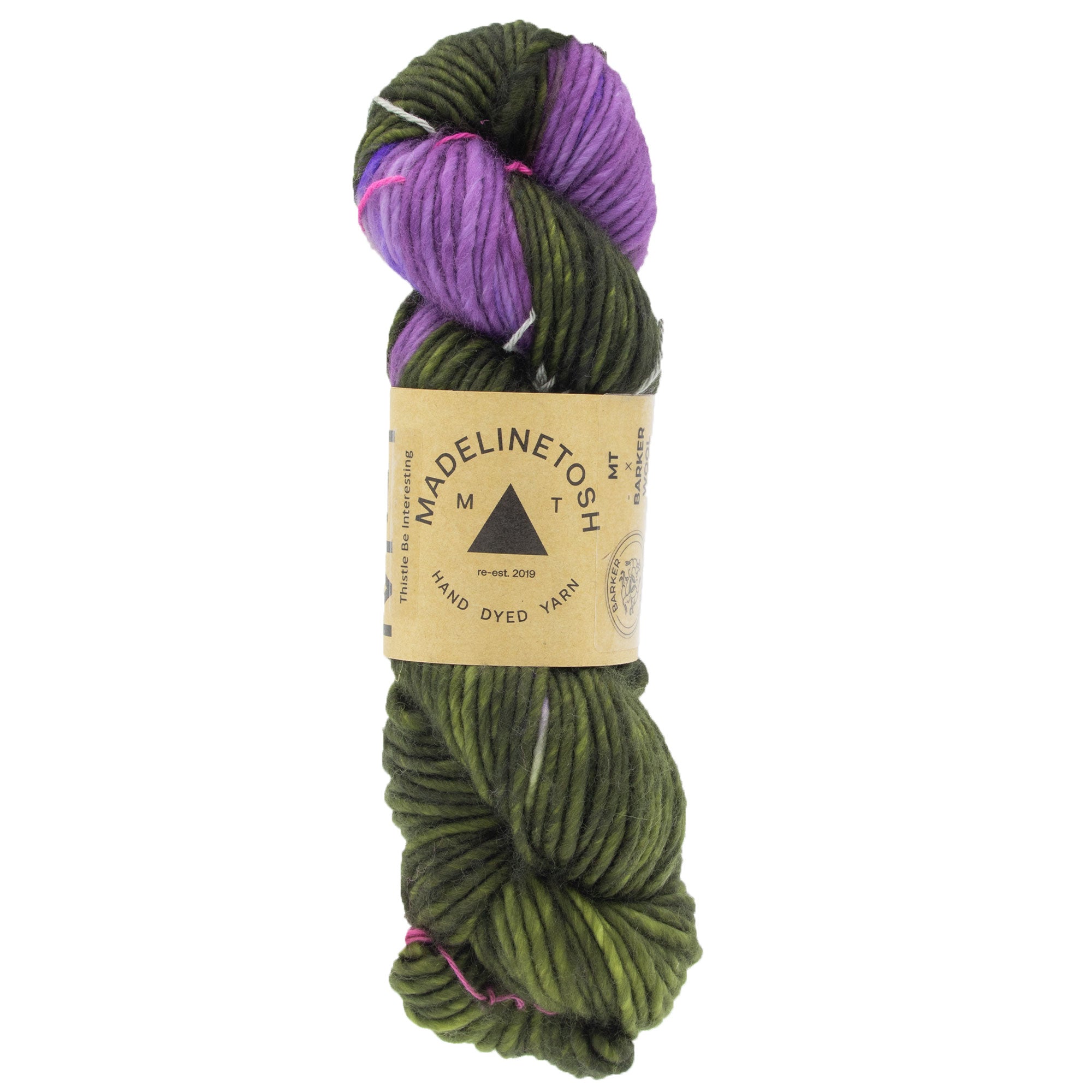 Madelinetosh A.S.A.P. Super Bulky and Squishy 100% Merino Wool Yarn - Barker Wool: Thistle Be Interesting