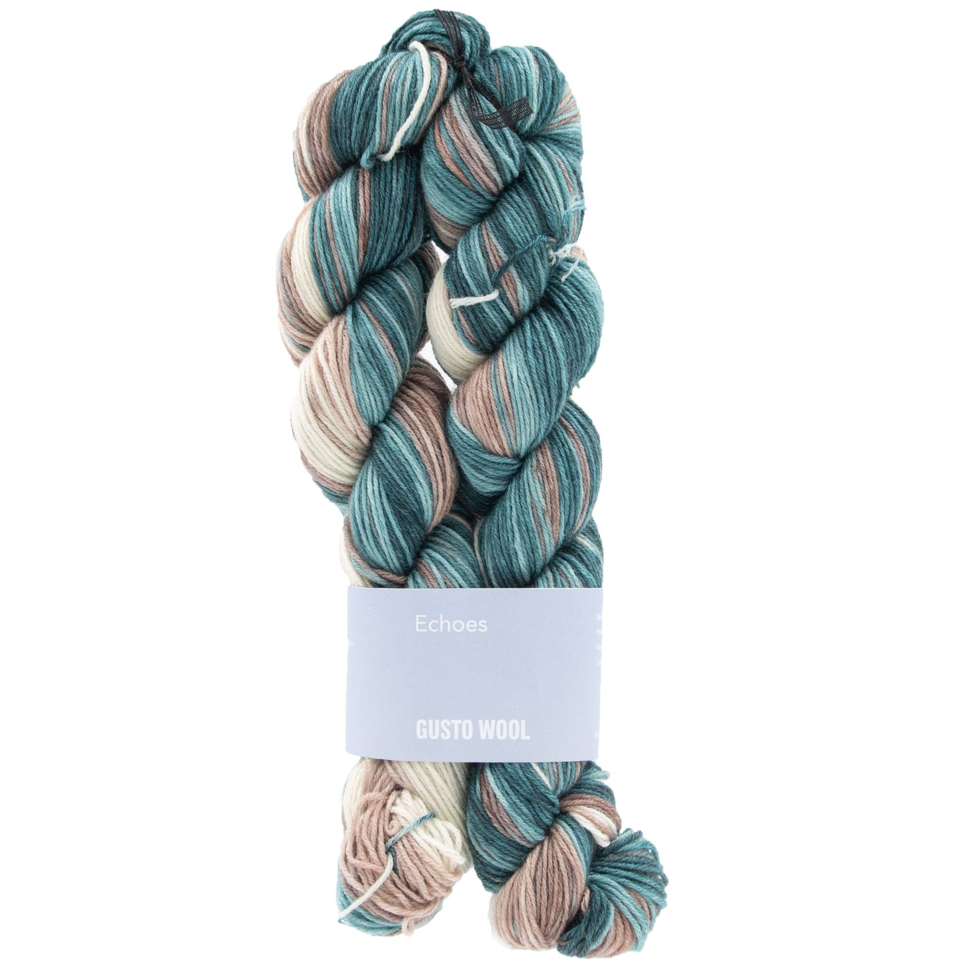Gusto Wool Echoes Self - Striping Prismatic Sock Yarn - 1526