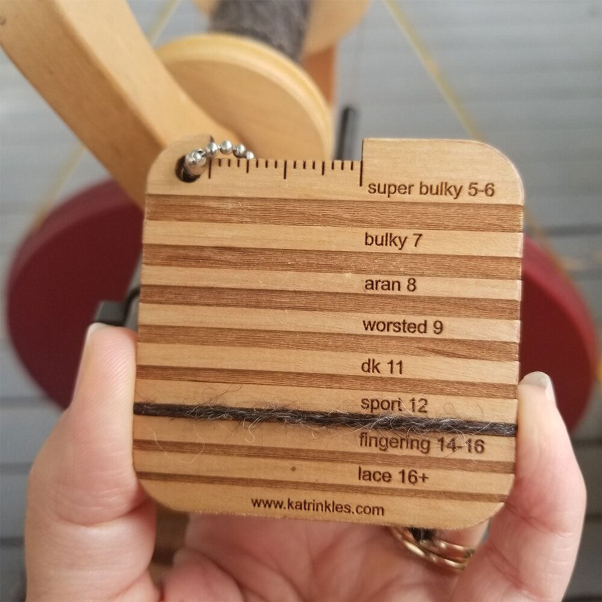 Katrinkles Mini Tools - WPI / Yarn Weight Gauge - Lightweight and Handy Knitting & Crocheting Accessories