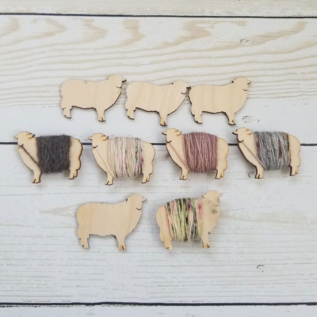 Adorable Small Katrinkles Sheep Bobbins for Fair Isle Color Work
