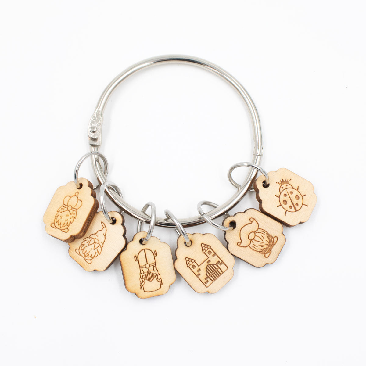 Katrinkles Colorful Stitch Markers - Adorable Gnomes