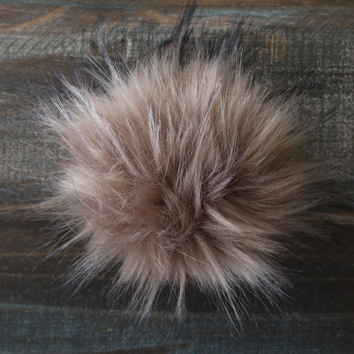 Jimmy Beans Wool Luxurious Faux Fur Pom Poms in Mink Color