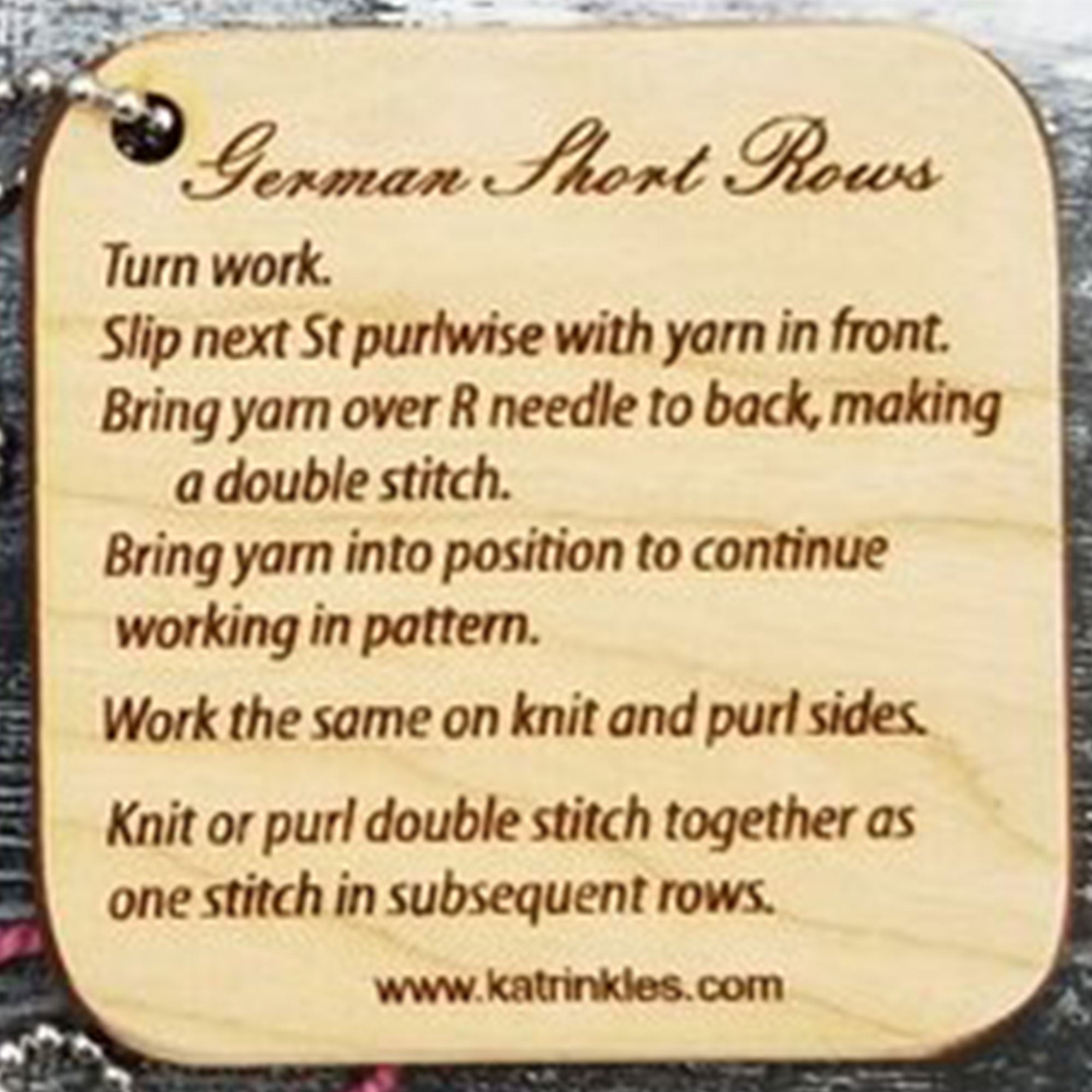 Katrinkles Mini Tools for German Short Rows - Lightweight and Handy Knitting & Crocheting Accessories