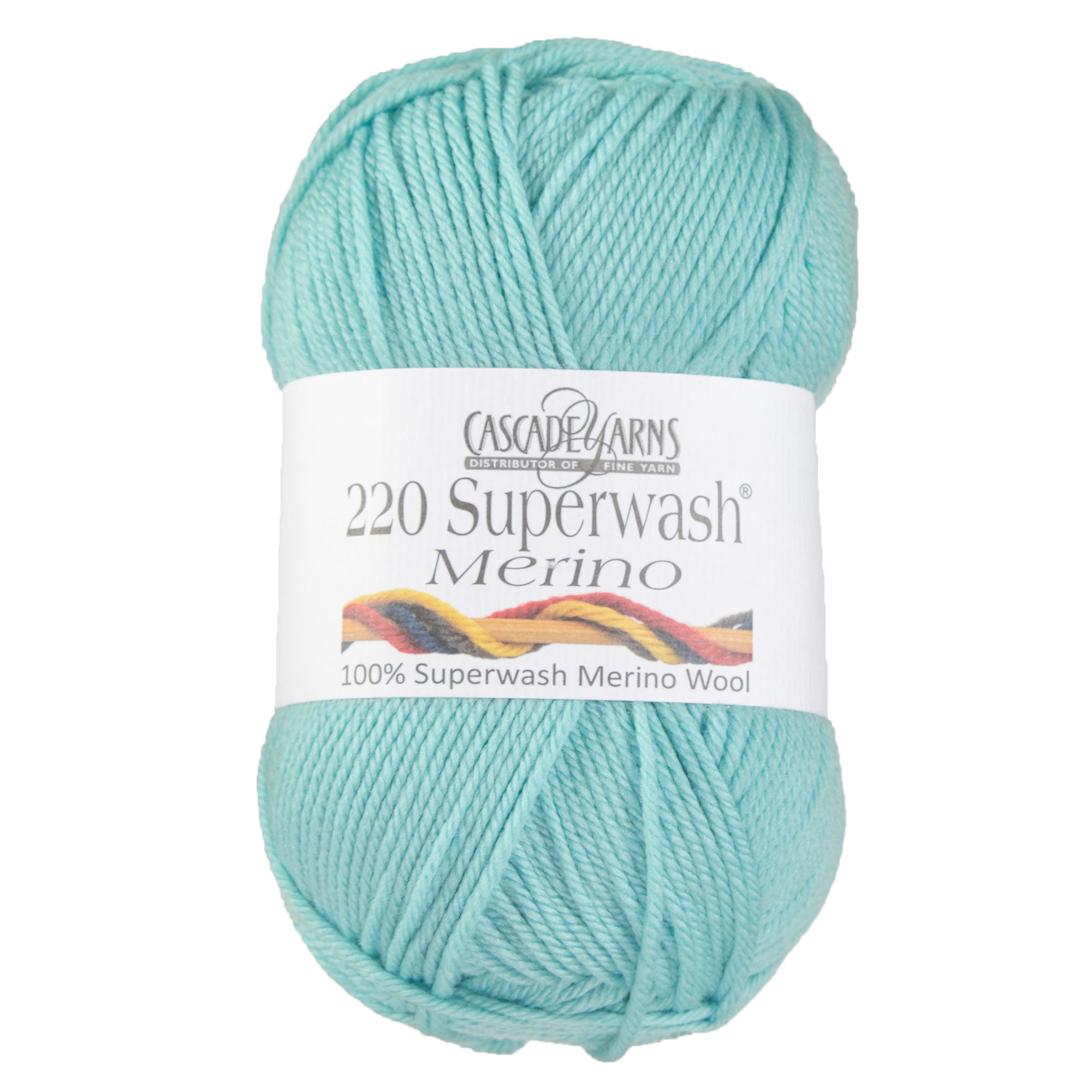 Cascade Yarns 220 Superwash Merino Yarn - Premium 089 Aqua Haze for All Knitting Projects