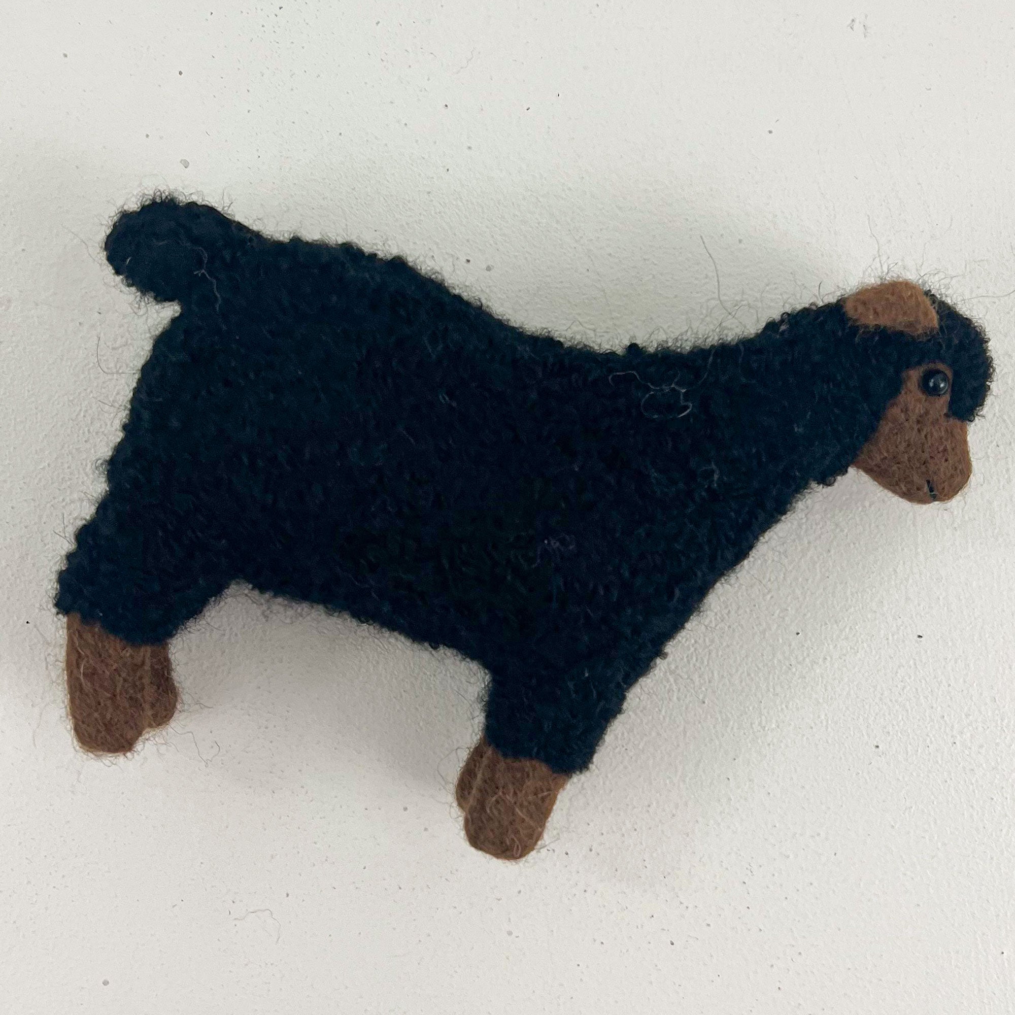 Jimmy Beans Wool Adorable Long Tail Lamb Tape Measures - Baaab the Long Tail in Black and White