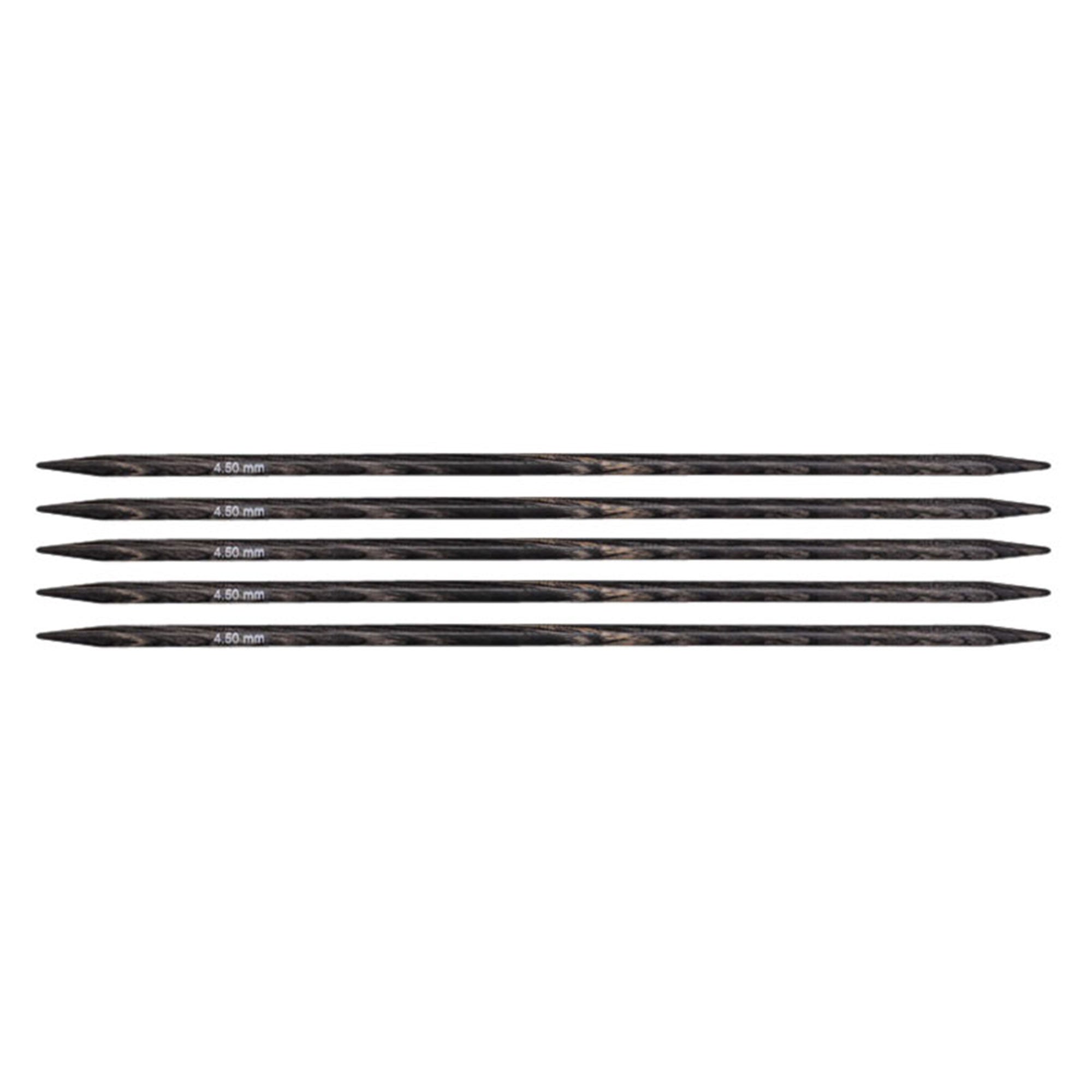 KnitPro Dreamz Double Point Needles - Premium US 7 - 6 (4.5mm) Grey Onyx for Stunning Knitting