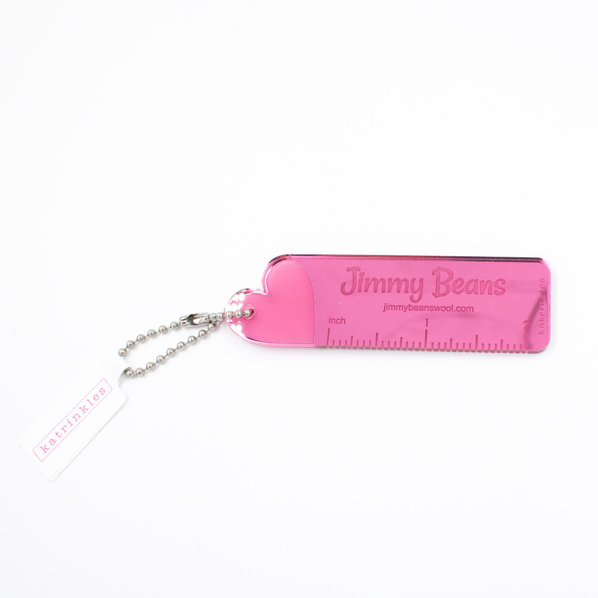 Katrinkles Fobs - Jimmy Beans 2 Eye - Catching Pink Acrylic Heart Keychain