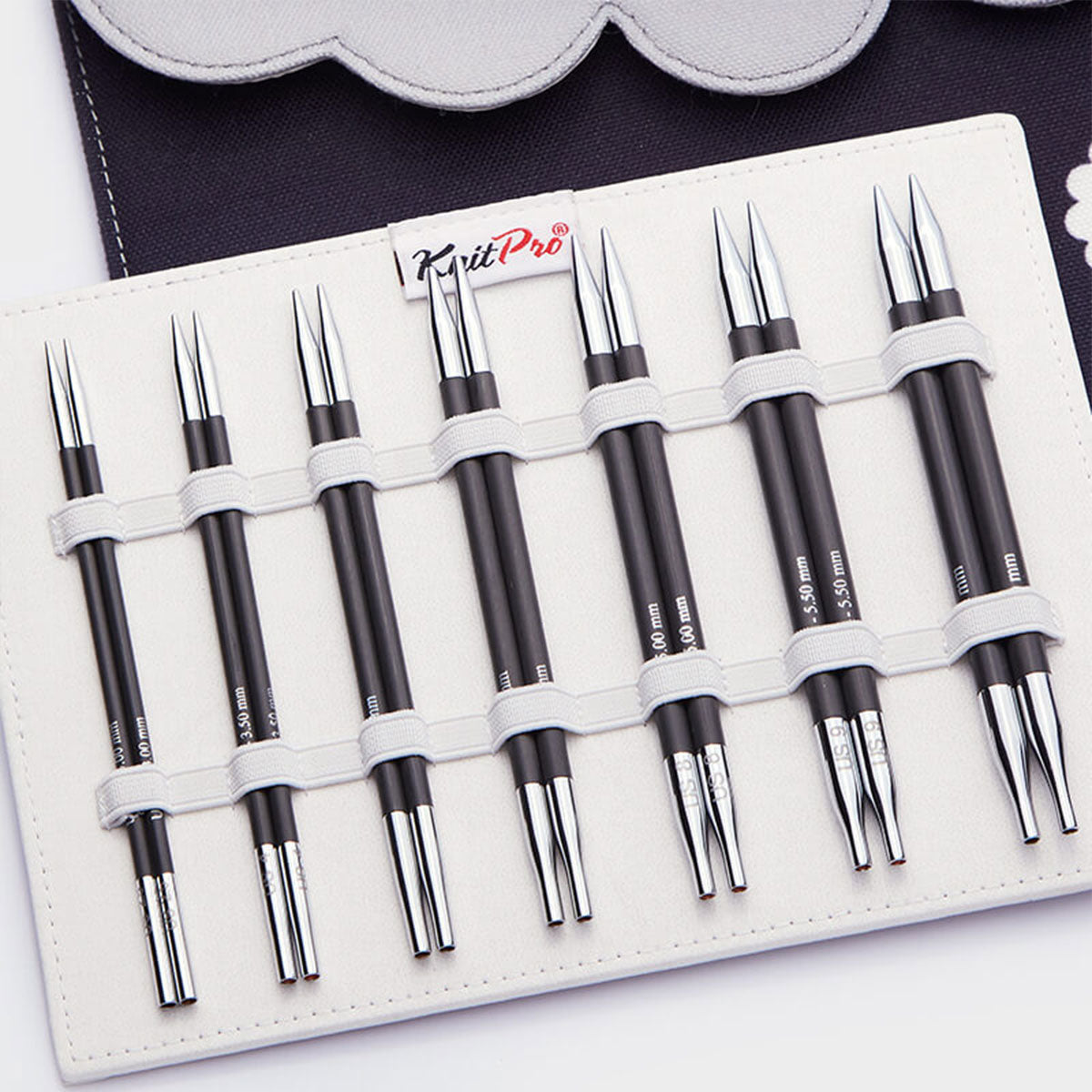 KnitPro Karbonz Interchangeable Midi Set - 5' High - Quality Knitting Needles Set
