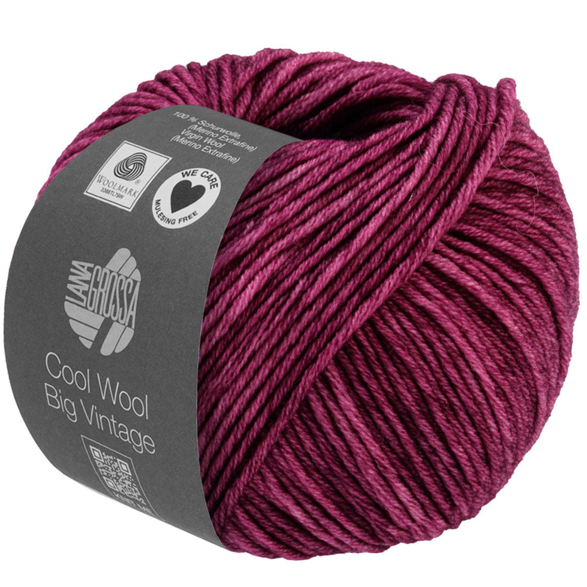 Lana Grossa Cool Wool Big Vintage Yarn - Stunning 7177 Red