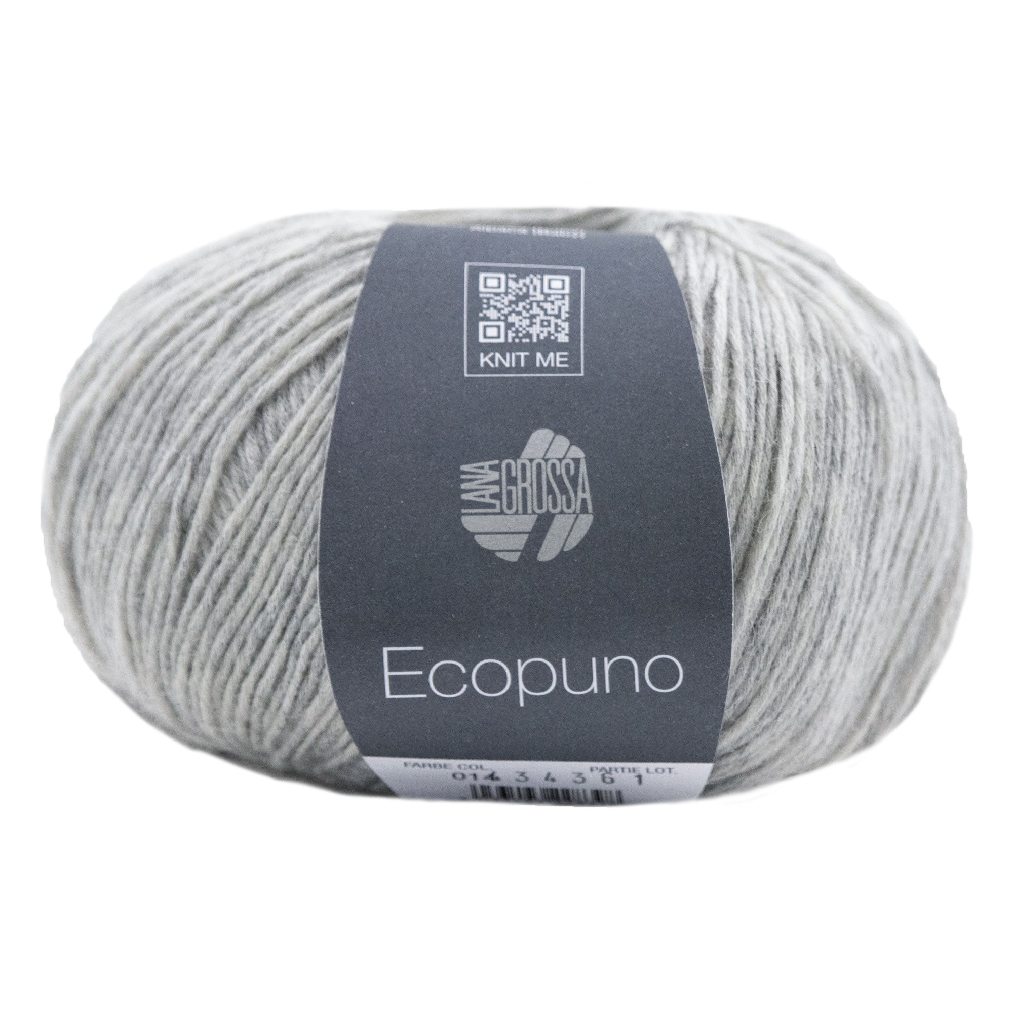 Lana Grossa Ecopuno Yarn - 014 Light Grey: Premium Blend for All Seasons