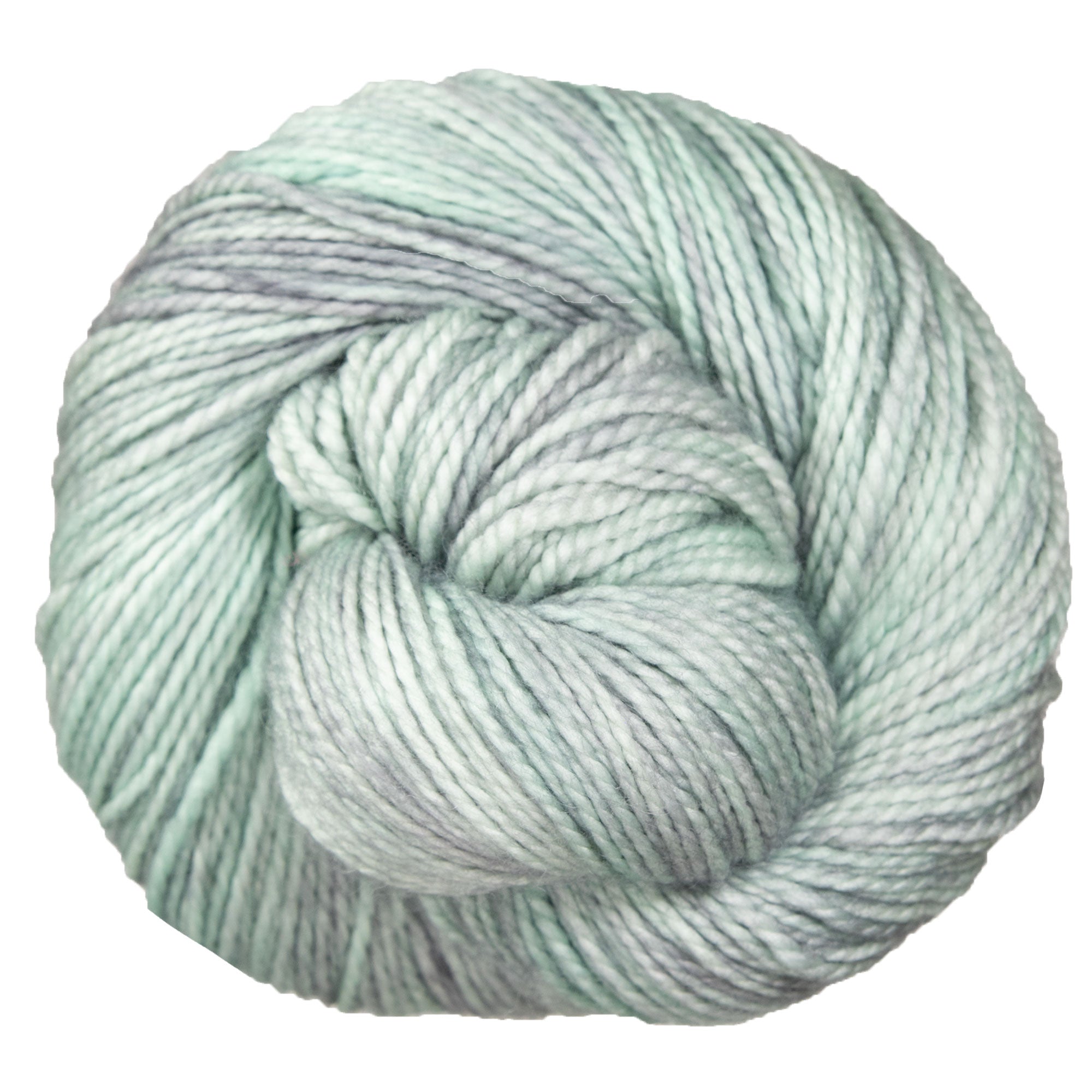 Soft and Hand - dyed Madelinetosh Farm Twist Yarn in Celadon Shade