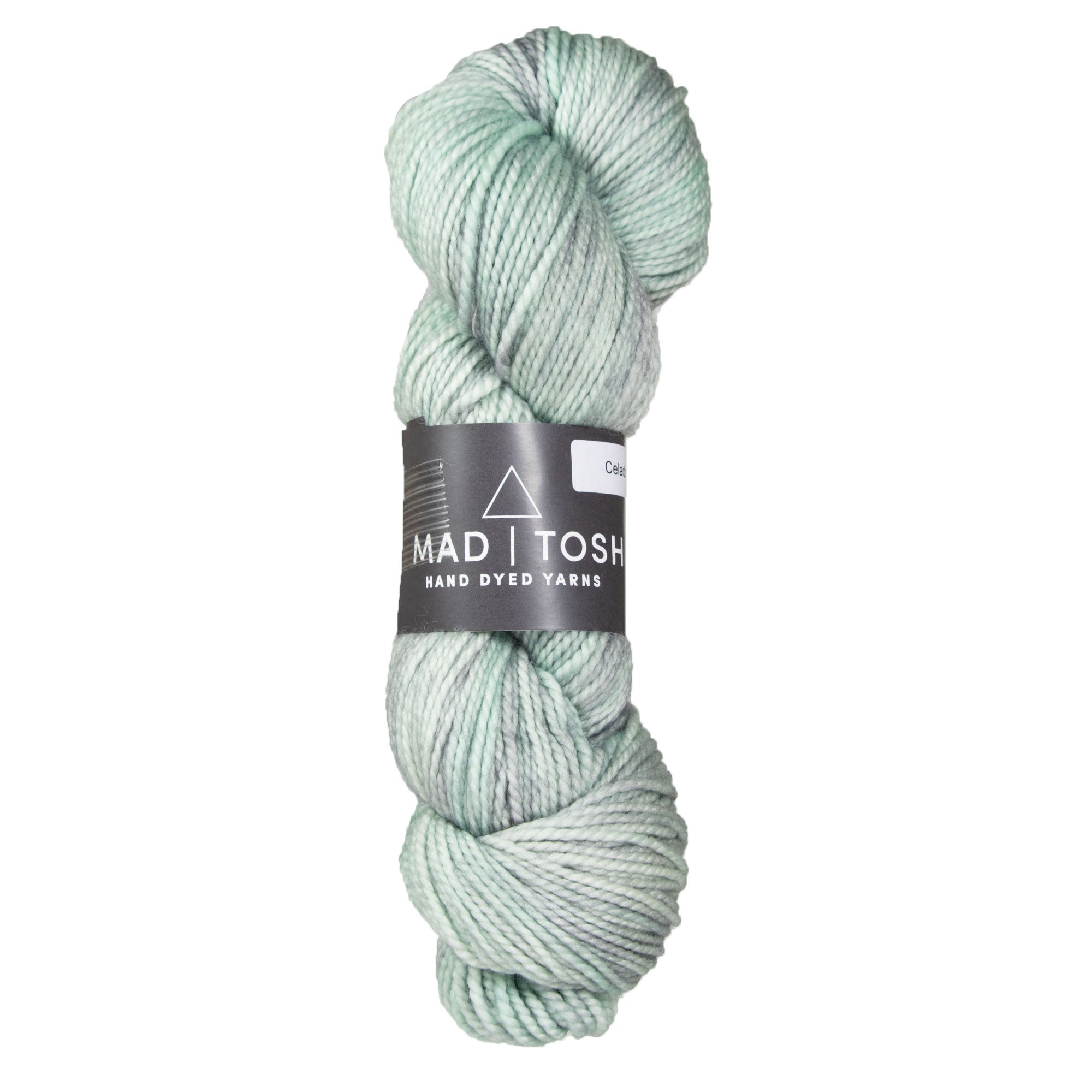 Soft and Hand - dyed Madelinetosh Farm Twist Yarn in Celadon Shade