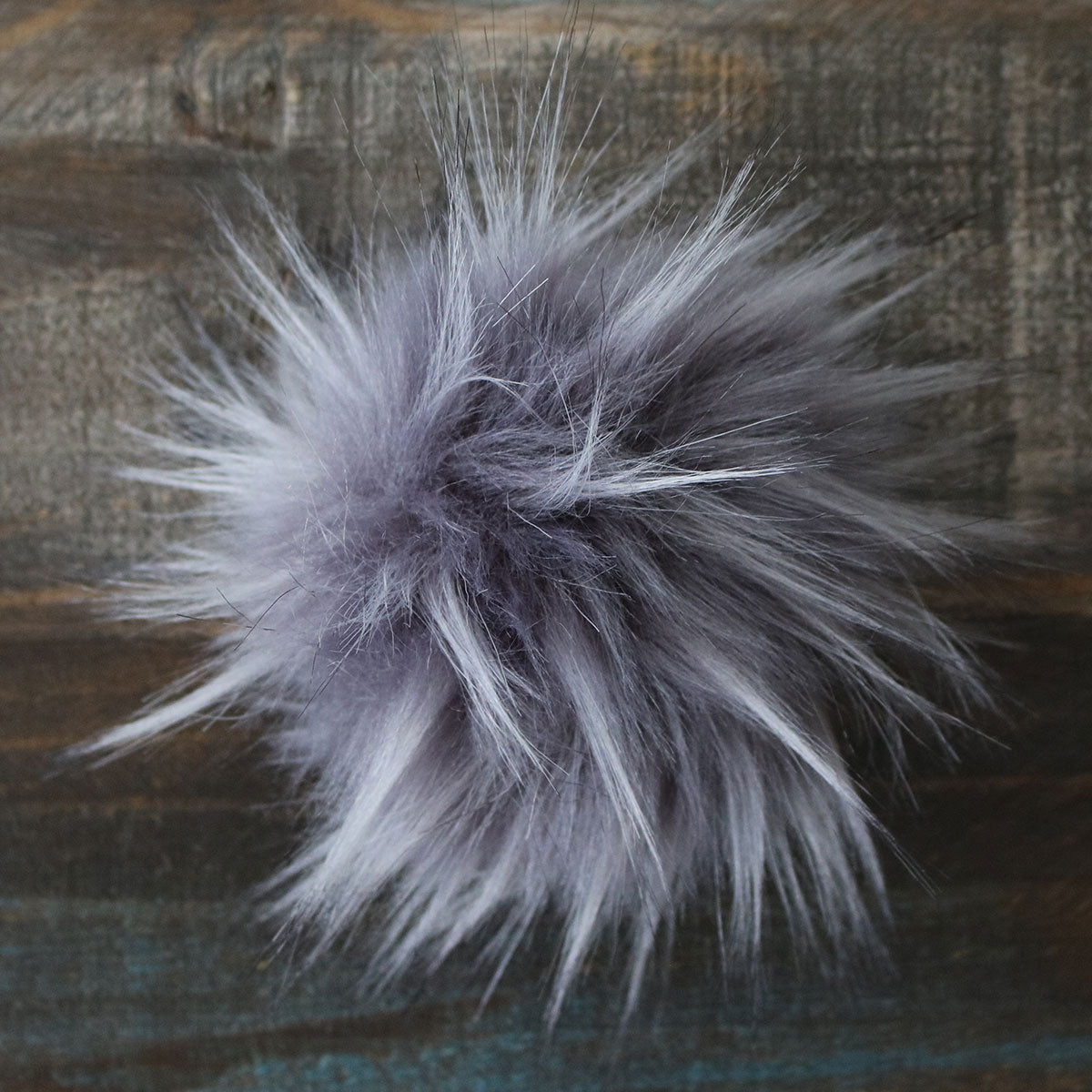 Jimmy Beans Wool High - Quality Grey Faux Fur Pom Poms for Crafts