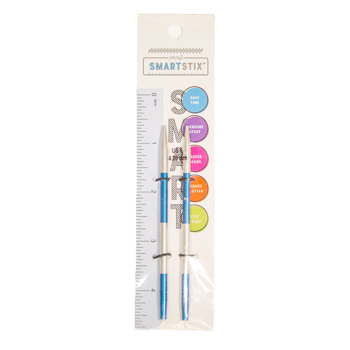 Jimmy Beans Wool Jimmy's SmartStix Interchangeable Knitting Needles - US 2.5 (3.0mm) - Ideal for On - the - go Knitters