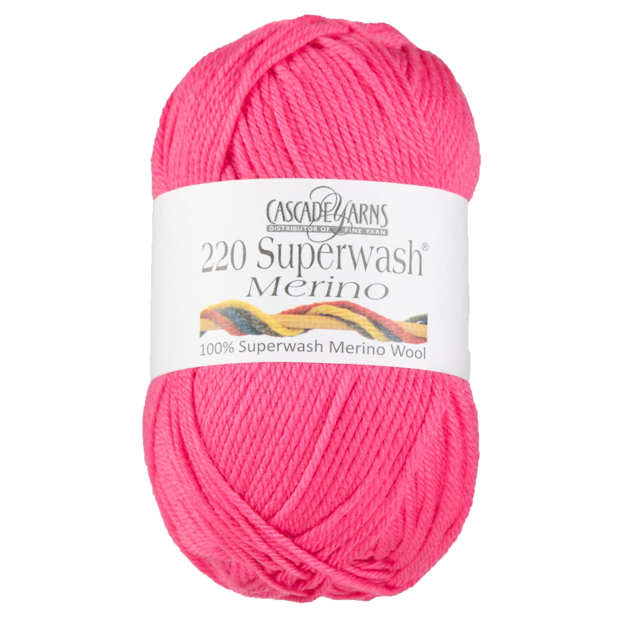 Cascade Yarns 220 Superwash Merino Yarn - Soft and Versatile 023 Azalea Pink
