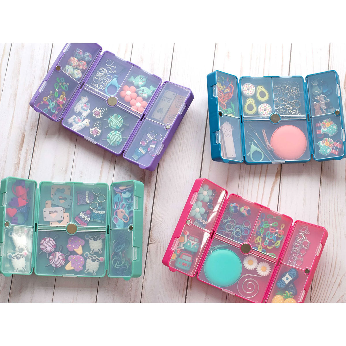 Fox & Pine Stitches Stylish Teal Notion Nooks for Craft Organization