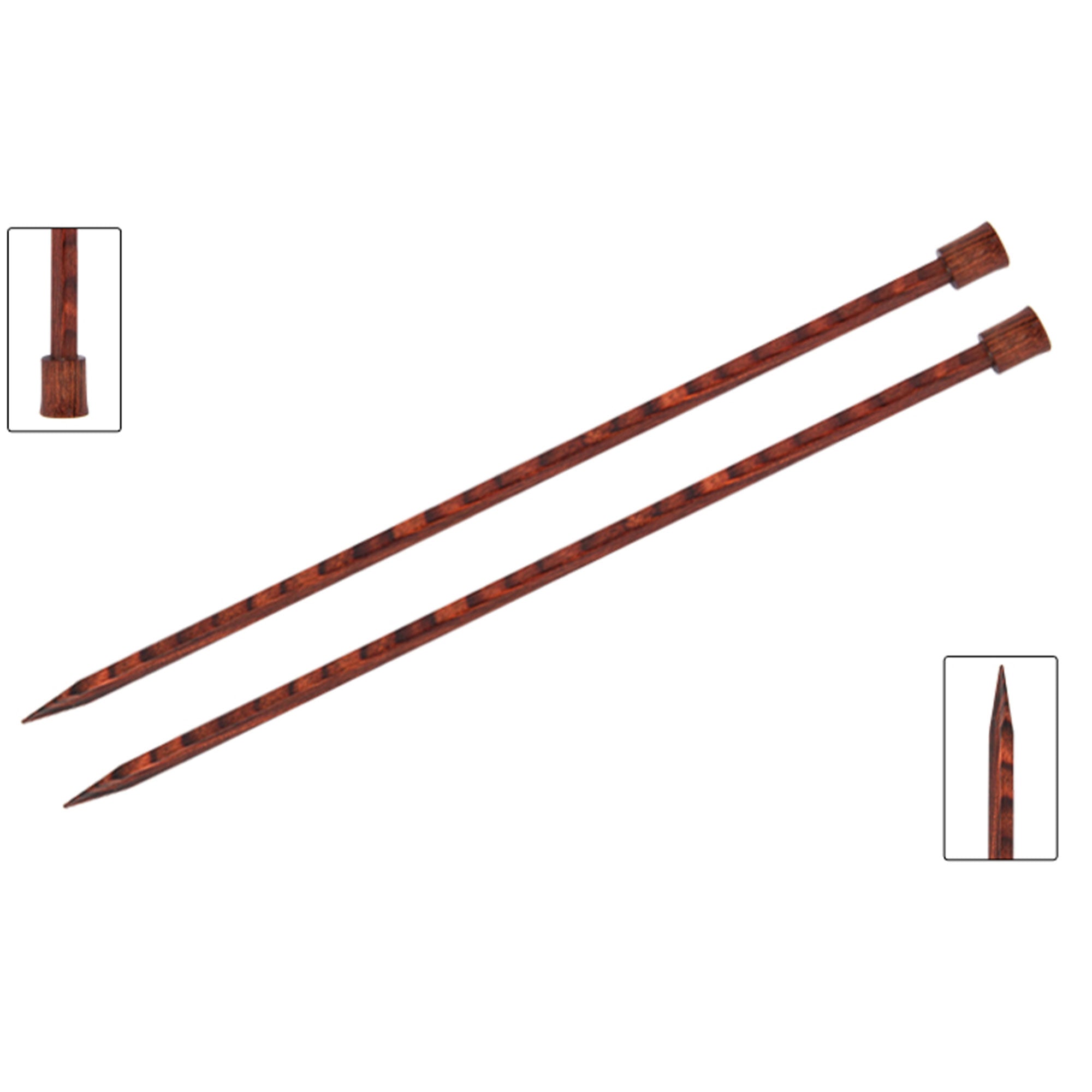 KnitPro Jadore Cubics Single Point Knitting Needles - US 6 (4.0mm) - 10 Pack