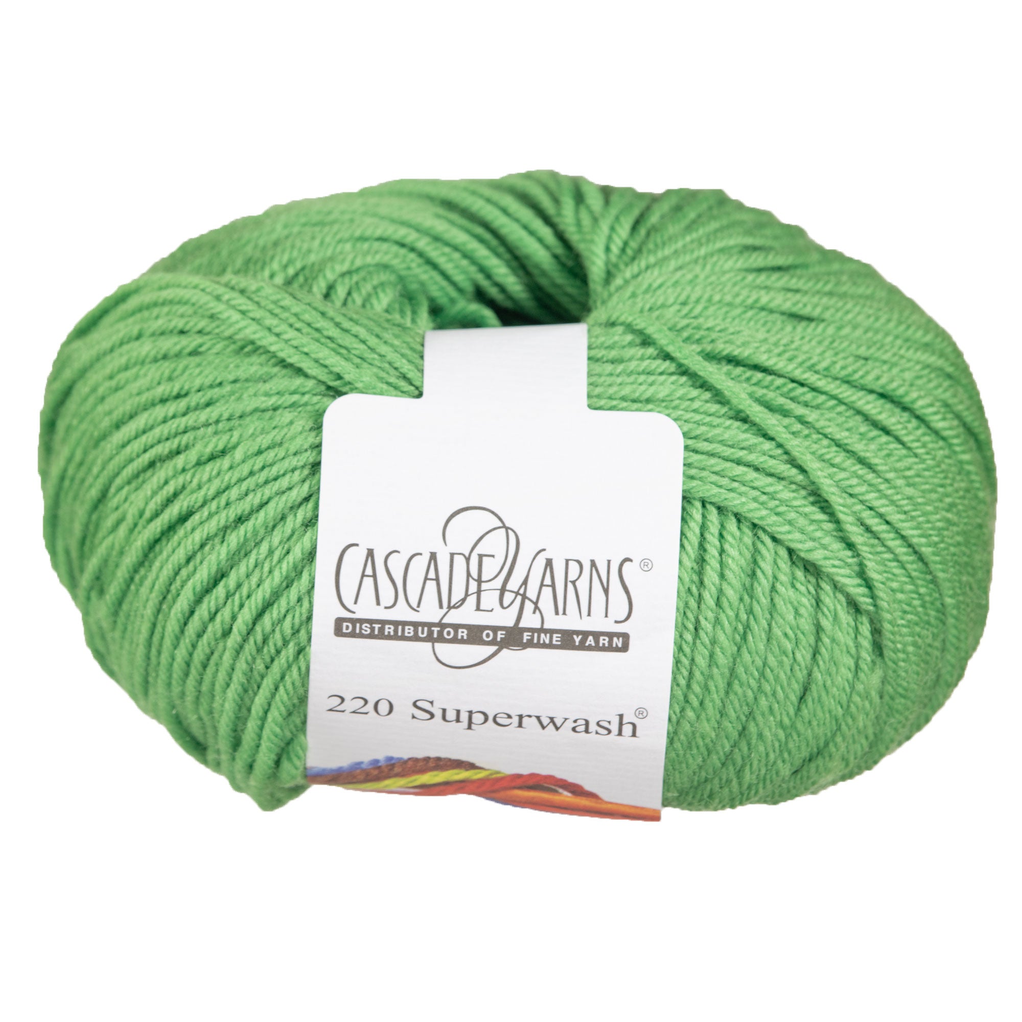 Cascade Yarns 220 Superwash Yarn - 0226 Peppermint: Machine-Washable Peruvian Highland Wool