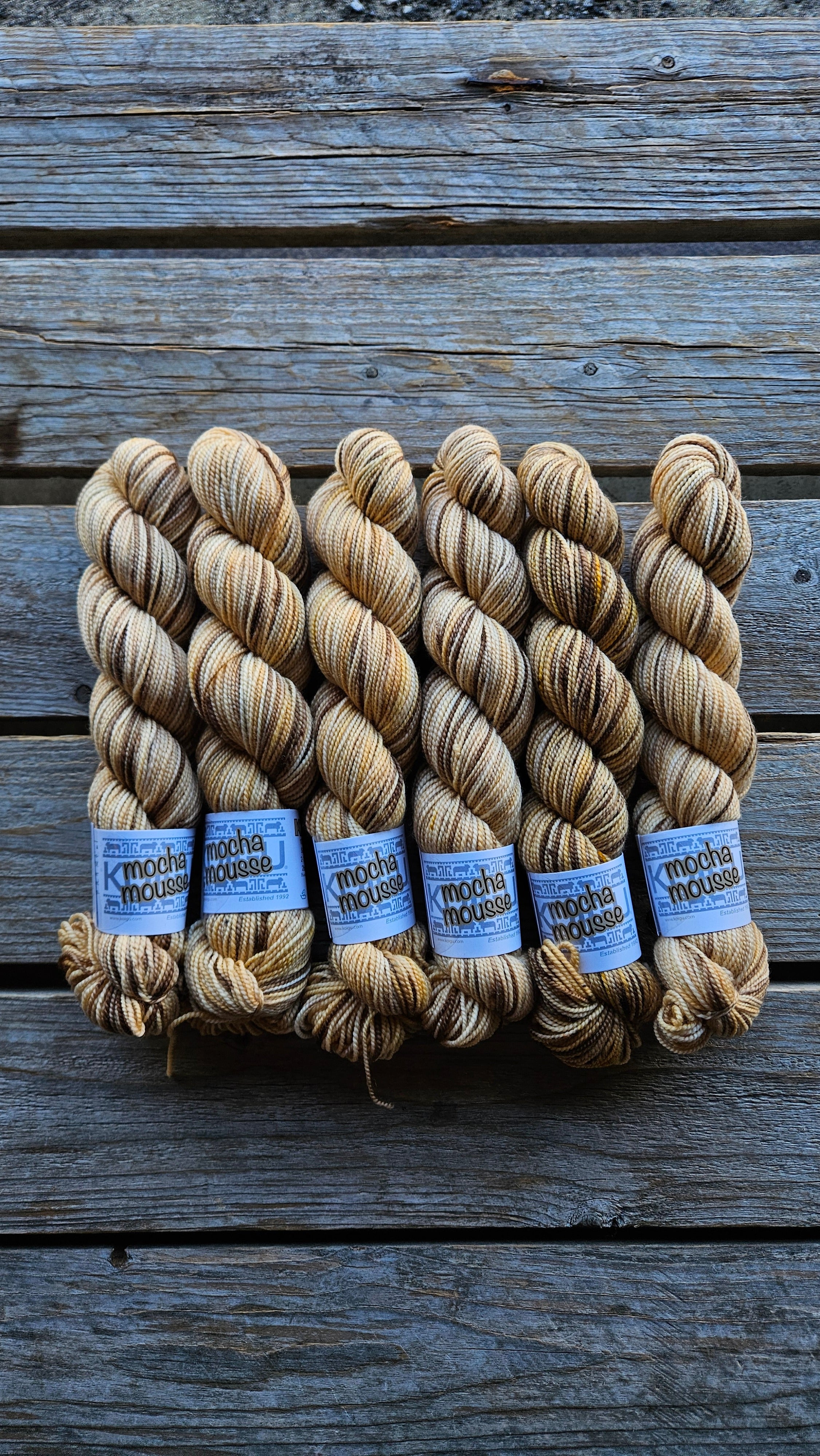 Koigu KPPPM Yarn - Exquisite '25 January Collector - Mocha Mousse' Hand - Painted Merino Yarn