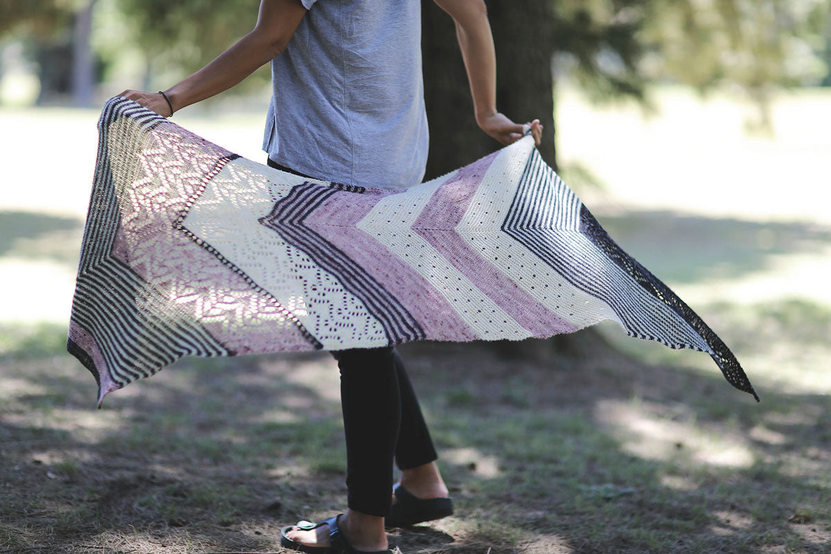 Hot Sale! Joji Locatelli Knit Patterns - Stylish Suburban Crescent Shawl