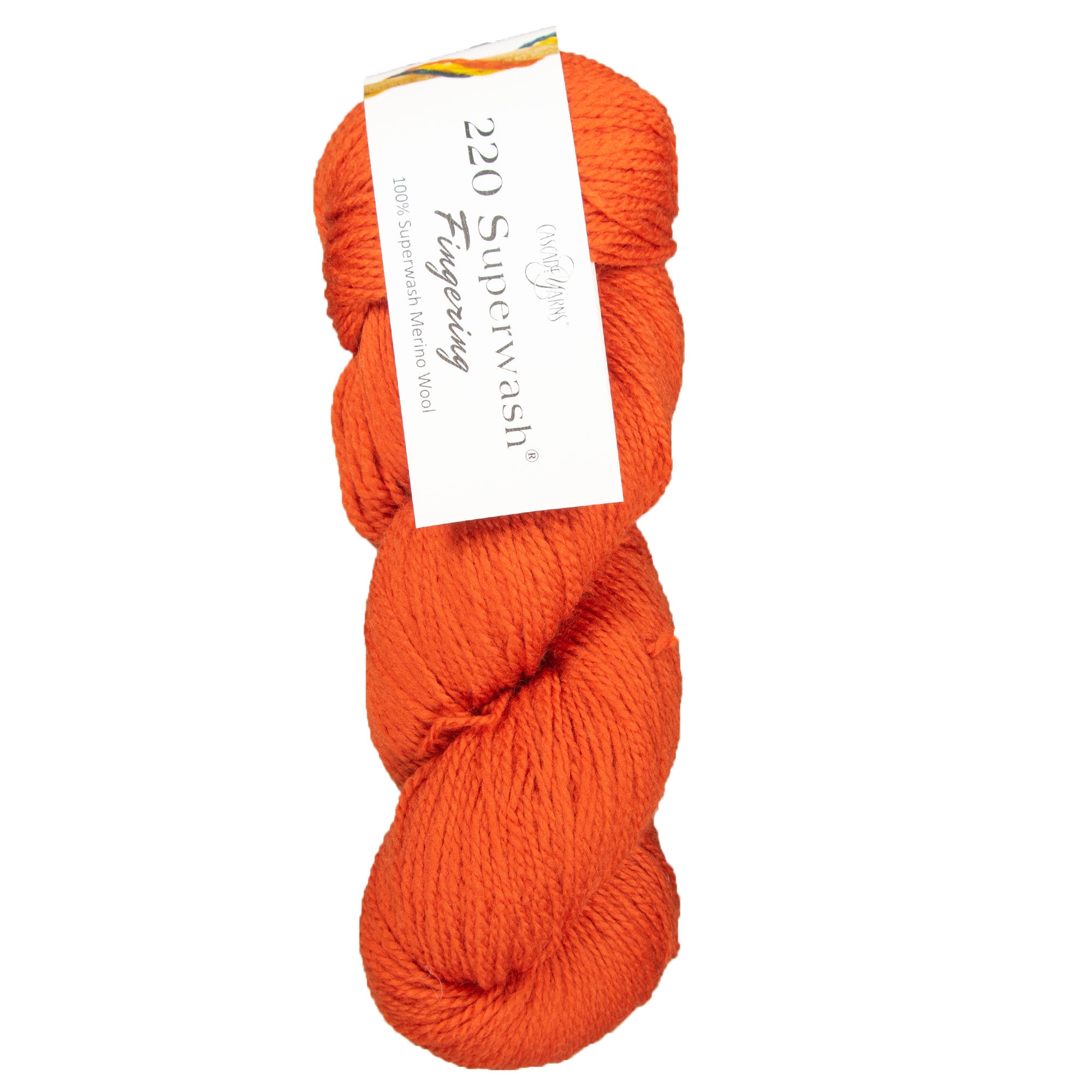 Cascade Yarns 220 Superwash Fingering Yarn - Vibrant 41 Carrot