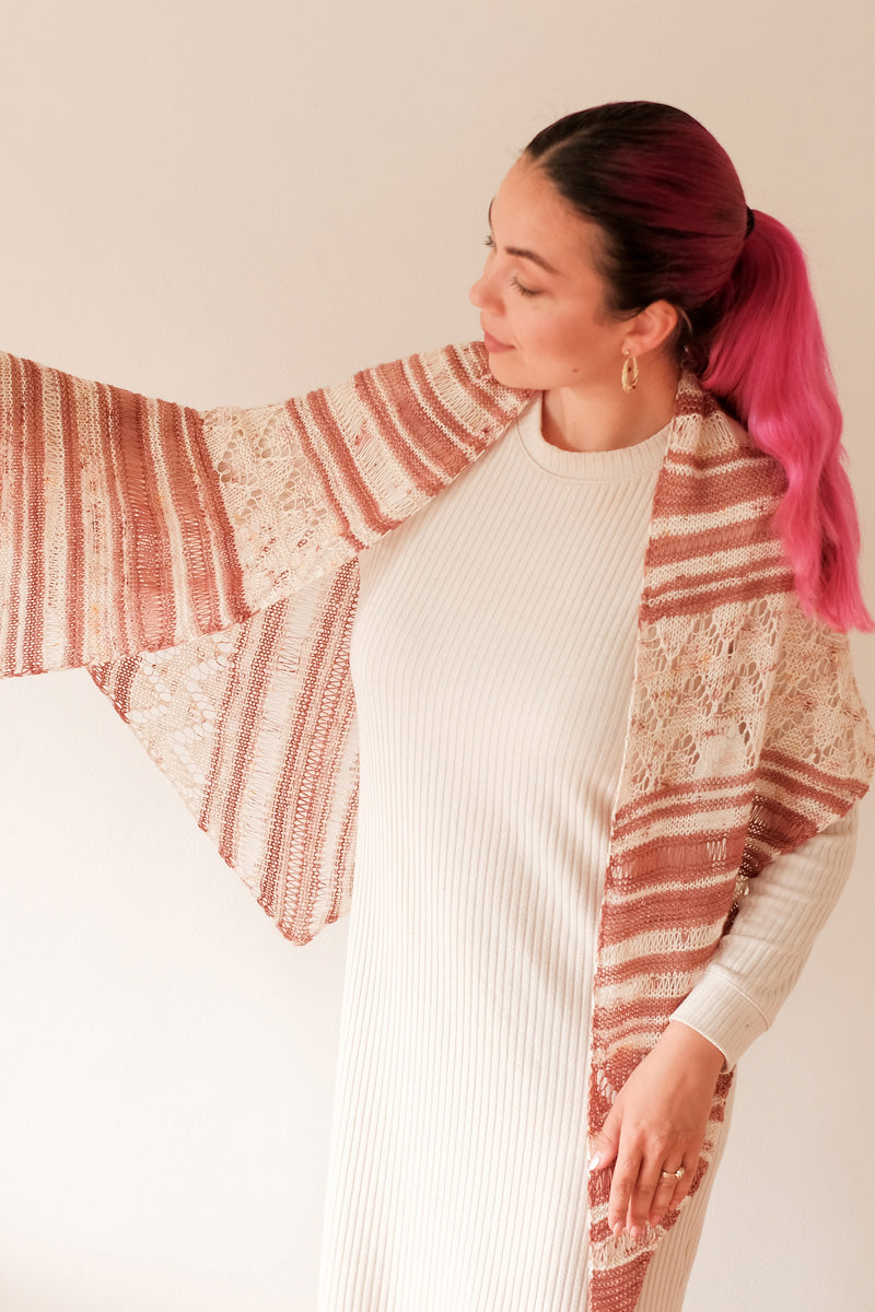 Madelinetosh & Urth Sierra Nevada Summer Shawl Kit - Light and Airy Knit for Summer
