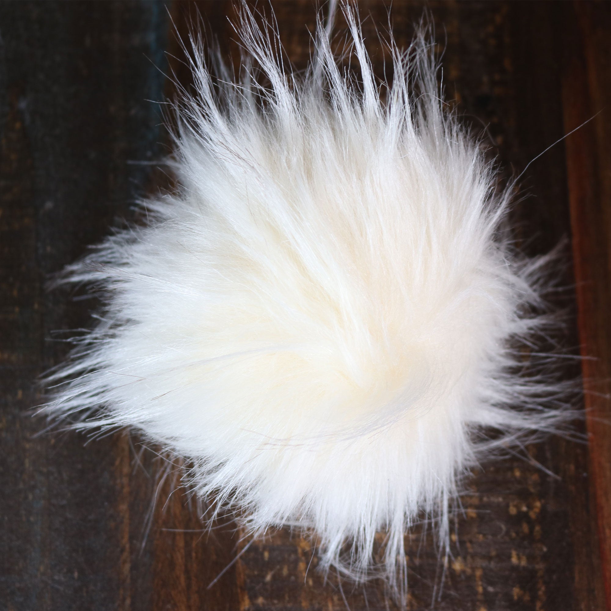 Jimmy Beans Wool Luxurious Cream Faux Fur Pom Poms for Crafts