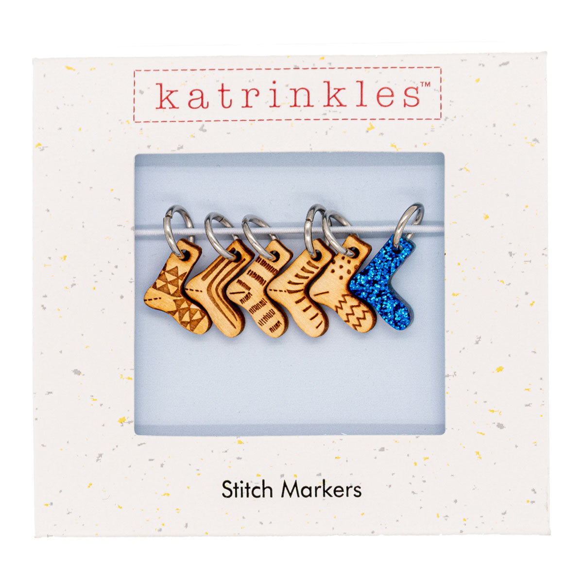 Charming Katrinkles Stitch Markers - Adorable Tiny Socks