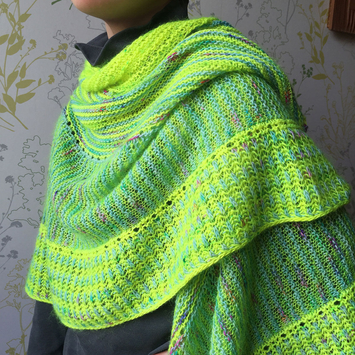 Julie Knits in Paris Pattern Collection - Cosmic Dandy Shawl Pattern - PDF Download