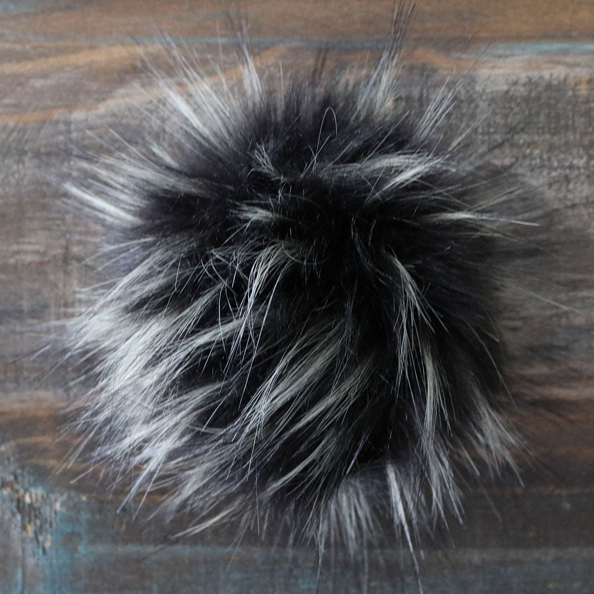 Jimmy Beans Wool Luxurious Black Faux Fur Pom Poms for Craft Projects