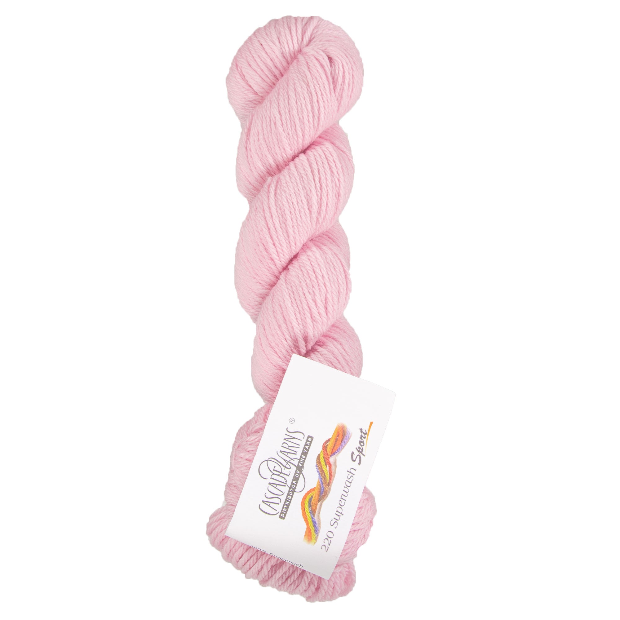 Cascade Yarns 220 Superwash Sport Yarn - 0894 Strawberry Cream: Soft & Versatile Wool Yarn