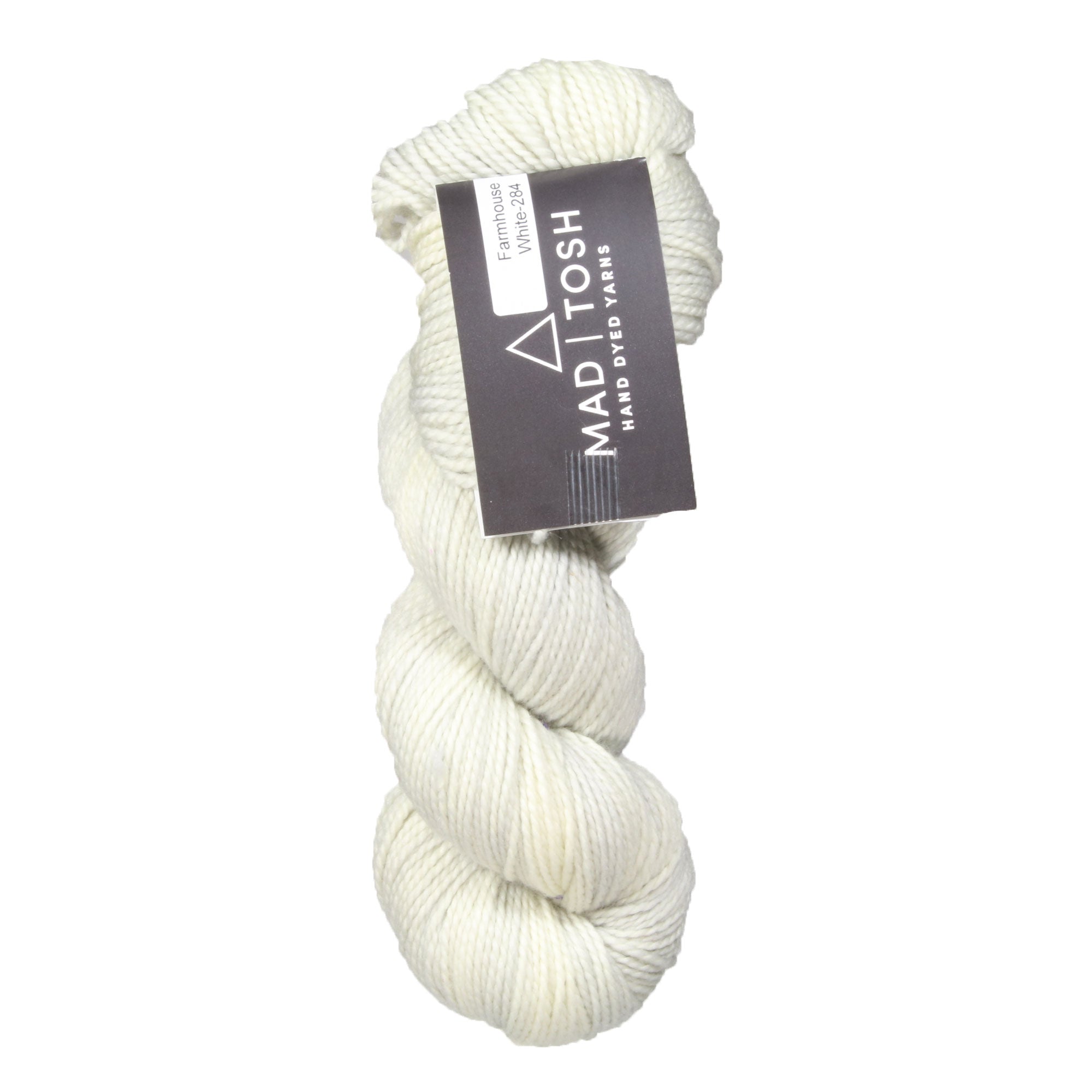Madelinetosh Ethically-Sourced Hand-Dyed Farm Twist Yarn in Farmhouse White