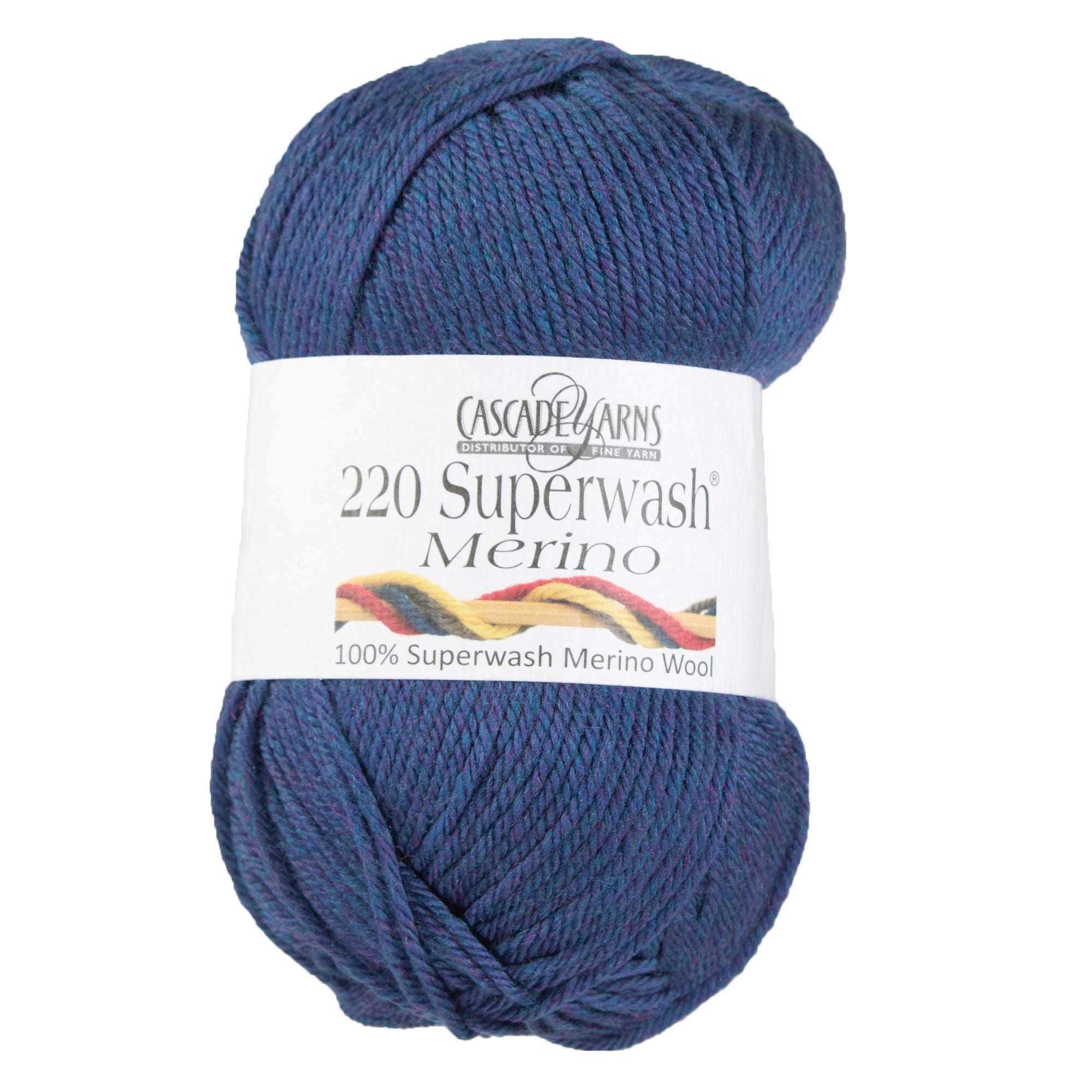 Cascade Yarns 220 Superwash Merino Yarn - Premium Machine - Washable 080 Ocean Heather